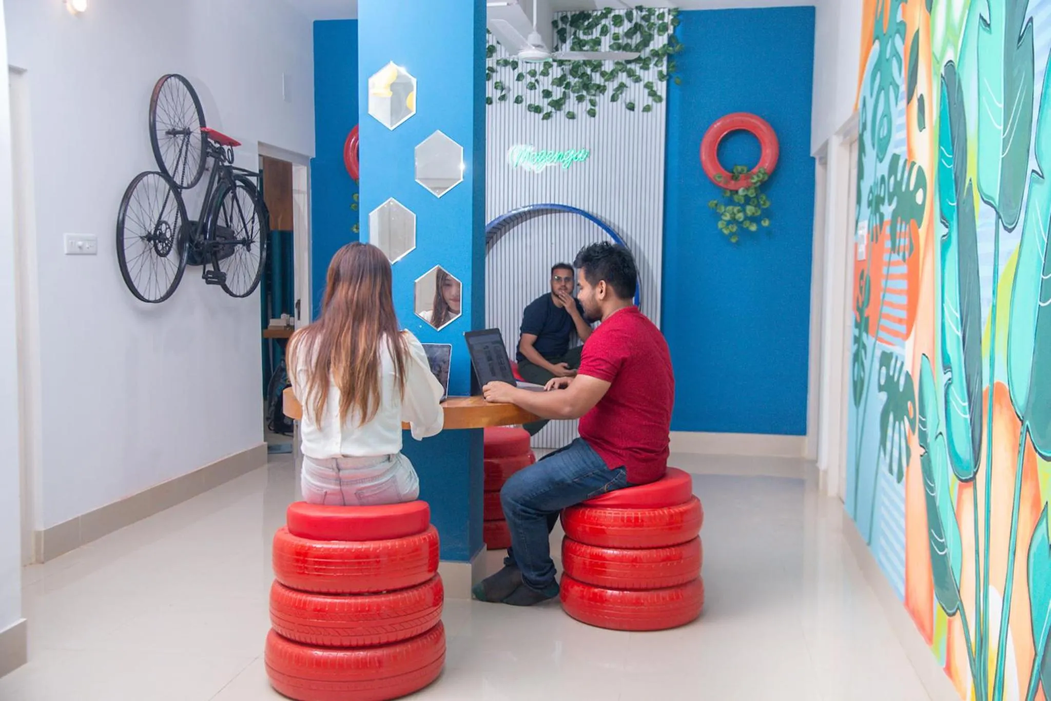 group of guests in Mezenga 2 - Backpackers Hostel