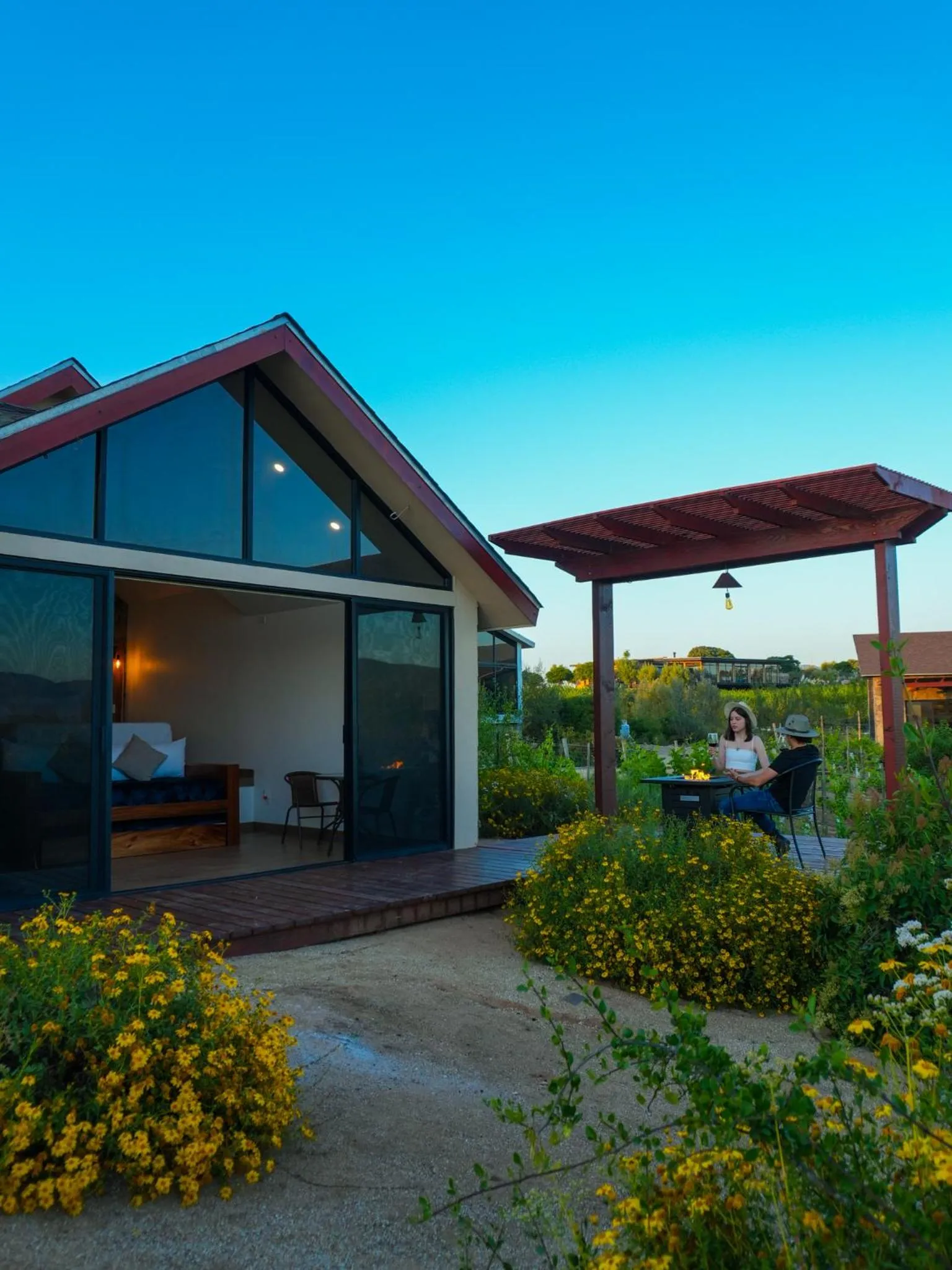 Garden view in 7 Valles