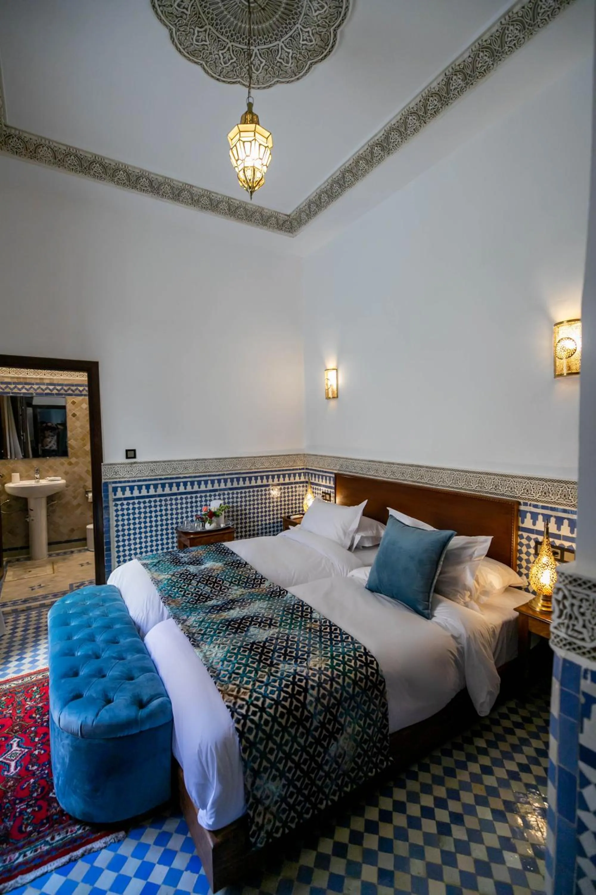 Photo of the whole room, Bed in Riad Fes Ziyat & Spa