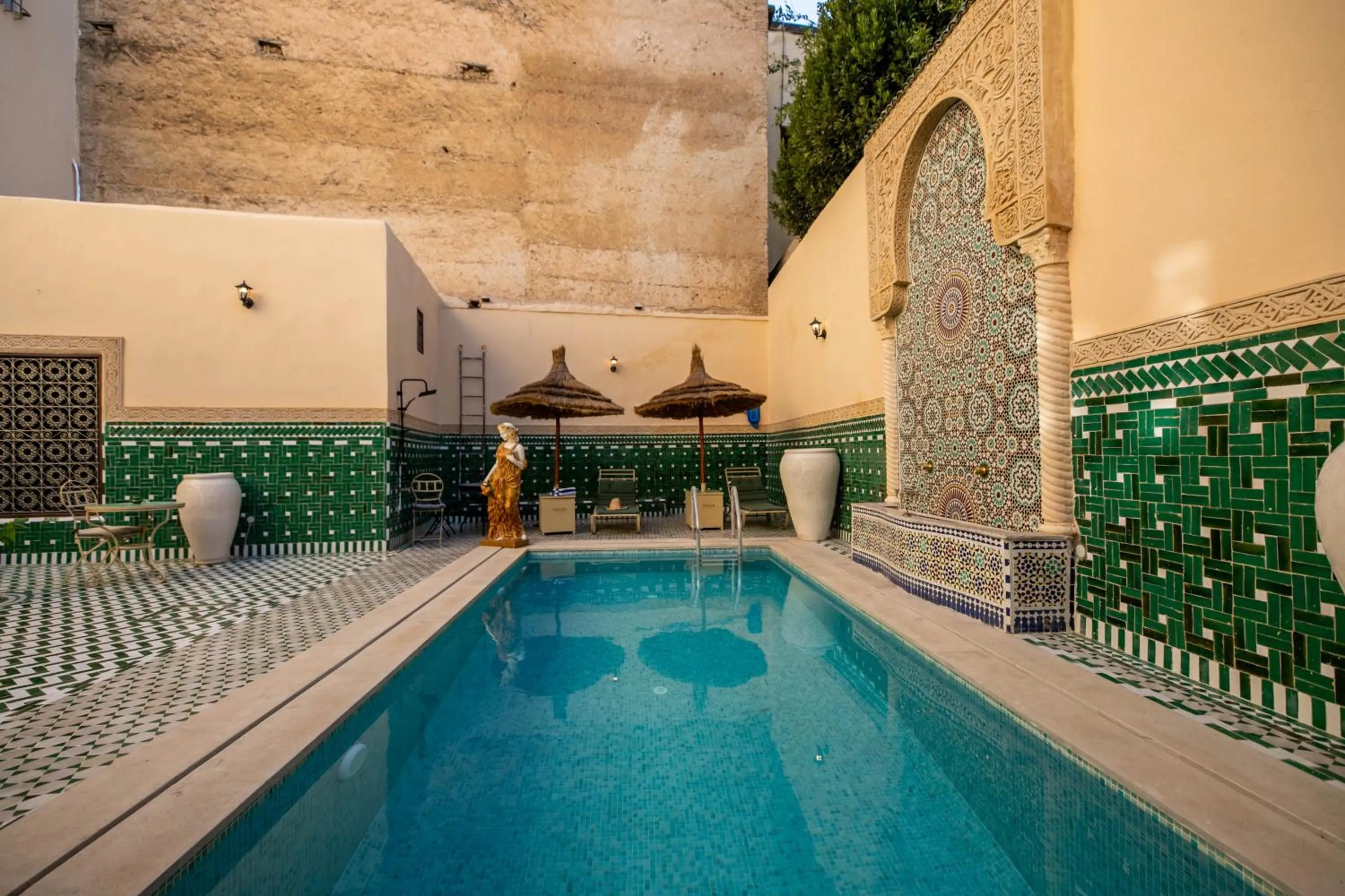 Swimming pool in Riad Fes Ziyat & Spa