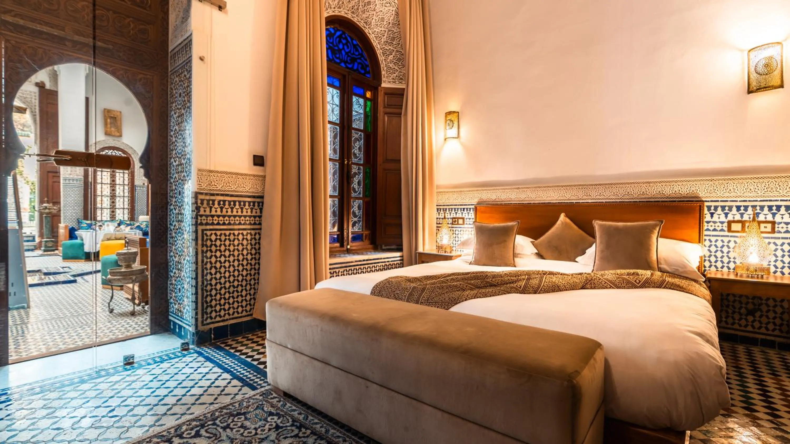 Photo of the whole room, Bed in Riad Fes Ziyat & Spa