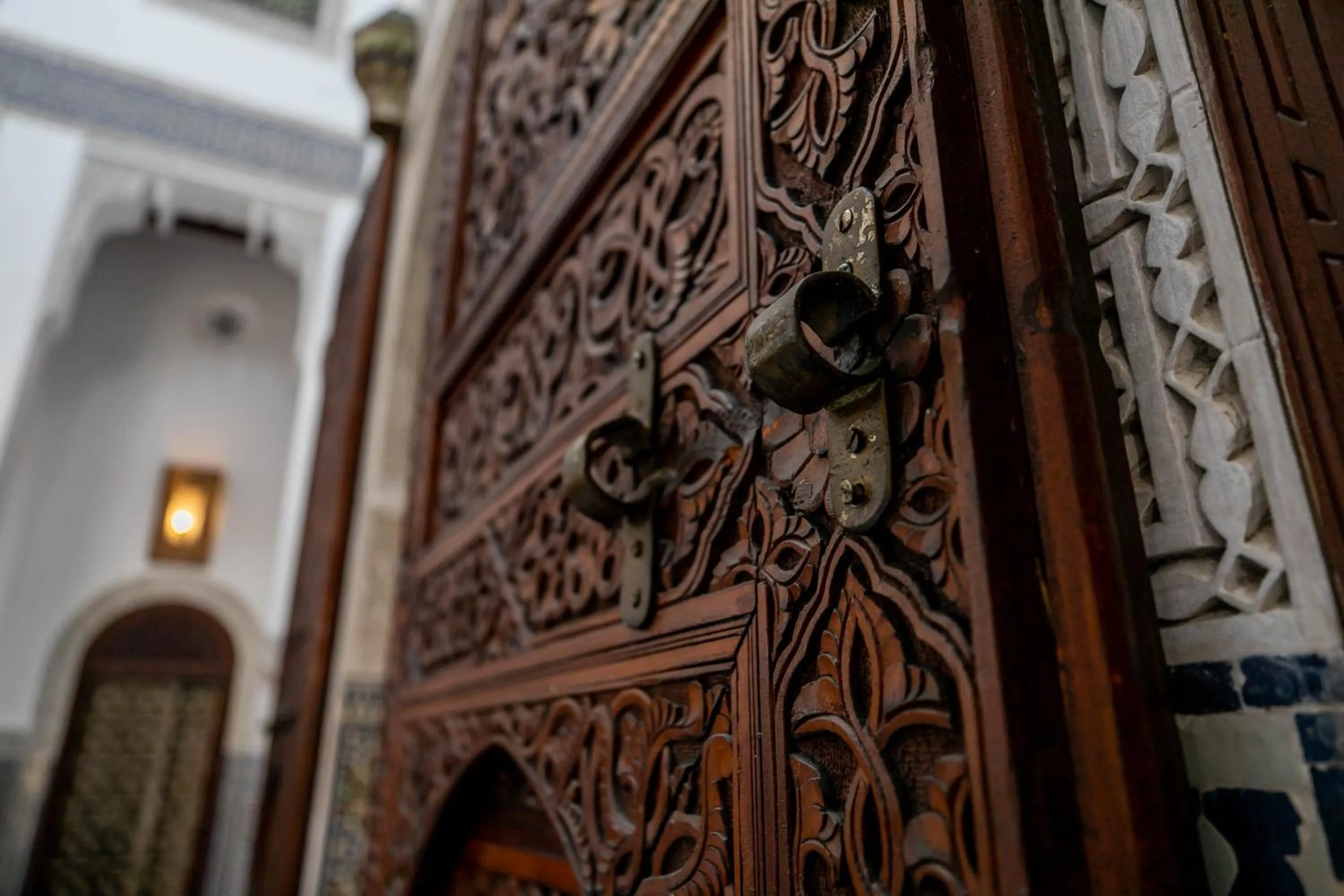 Decorative detail in Riad Fes Ziyat & Spa