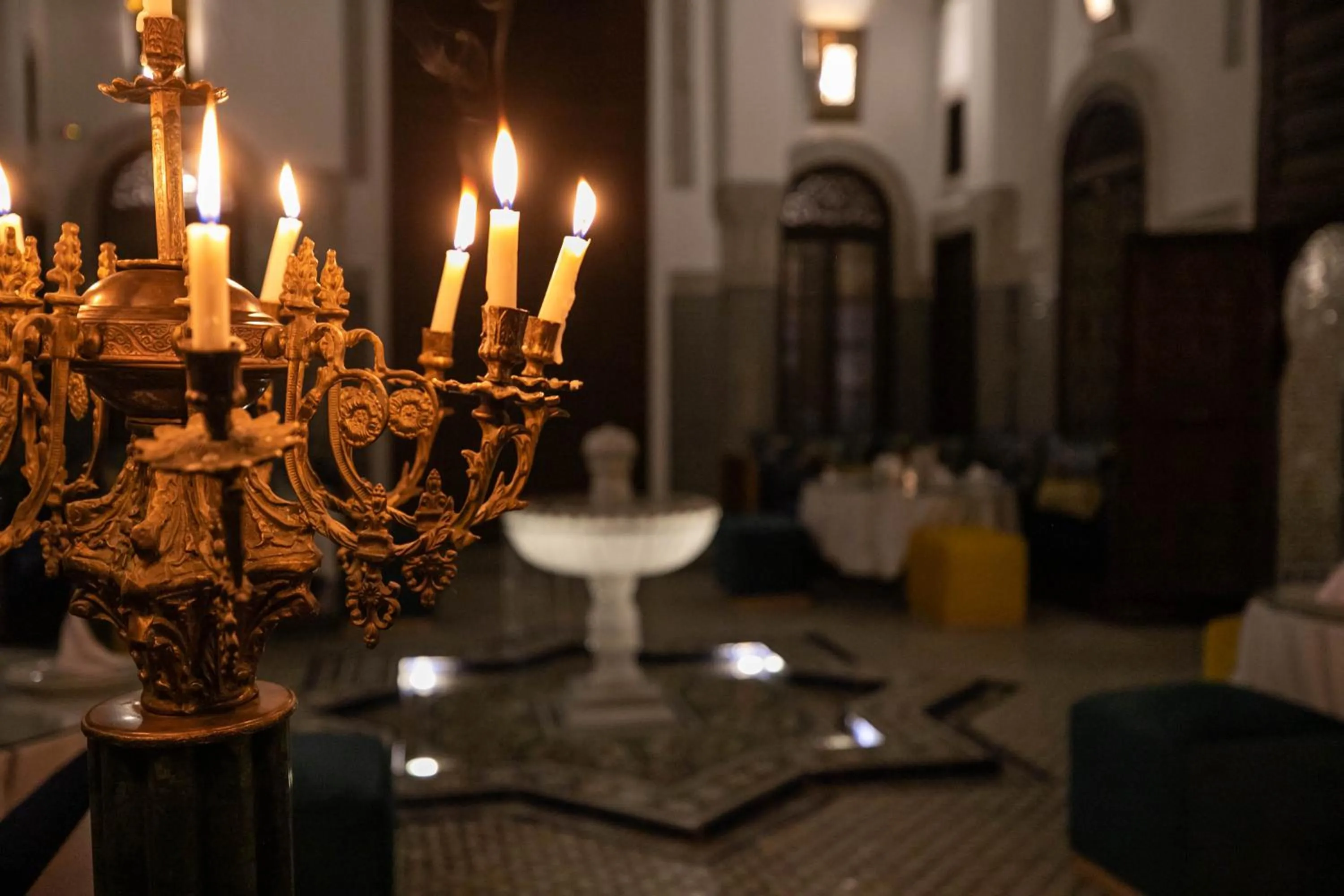 Decorative detail in Riad Fes Ziyat & Spa