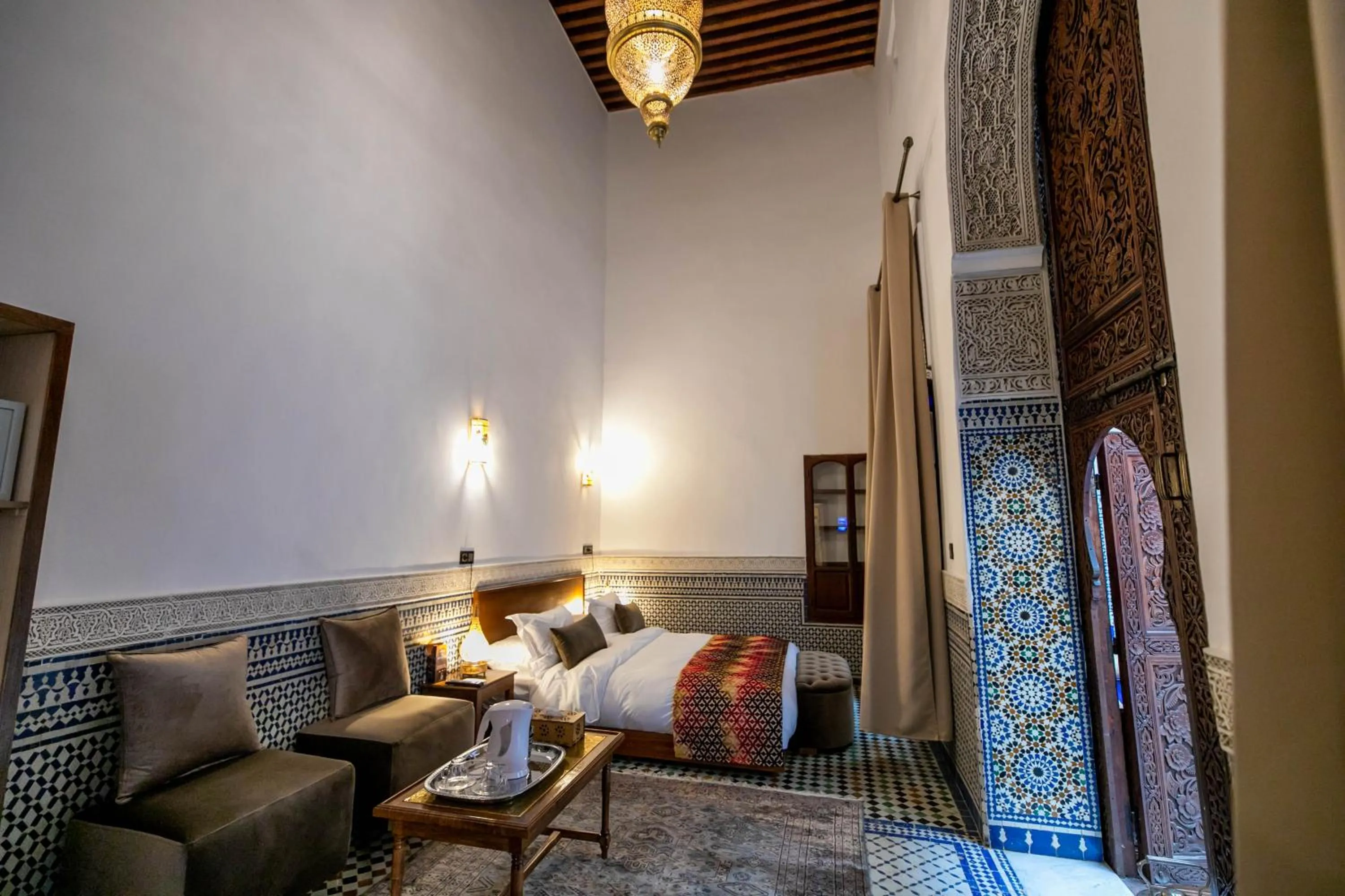 Photo of the whole room, Bed in Riad Fes Ziyat & Spa