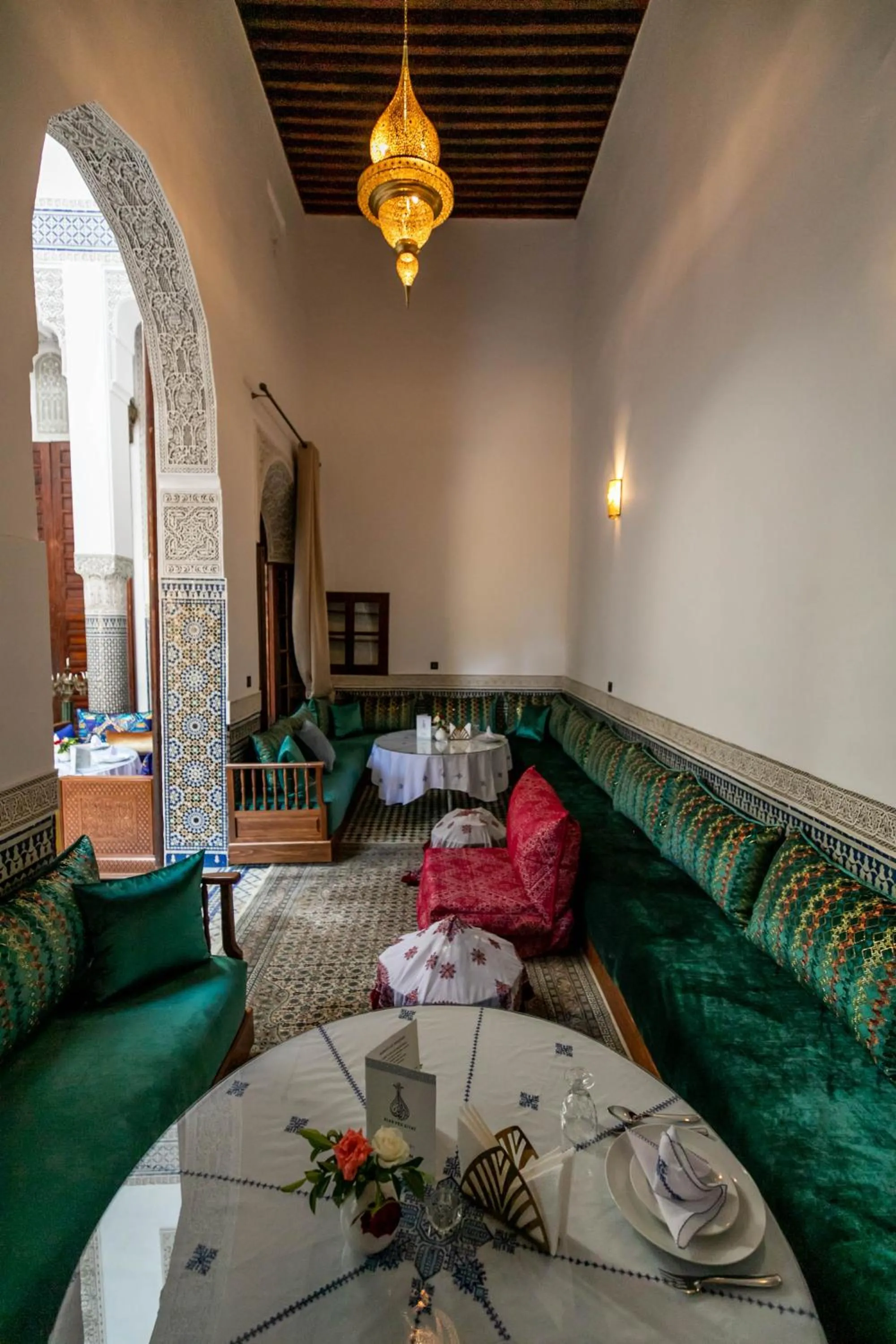 Living room in Riad Fes Ziyat & Spa
