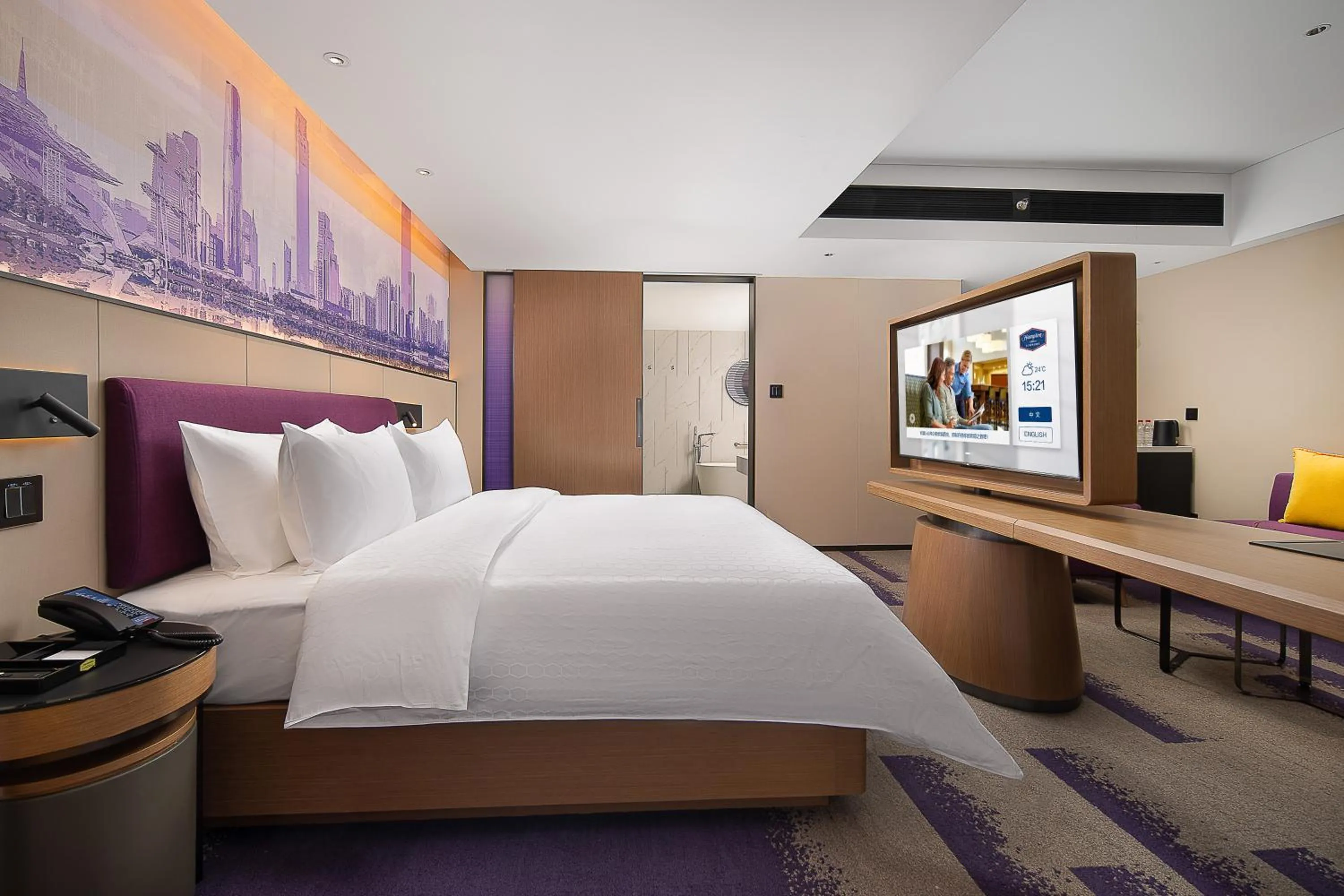 Bed in Hampton by Hilton Guangzhou Railway Station
