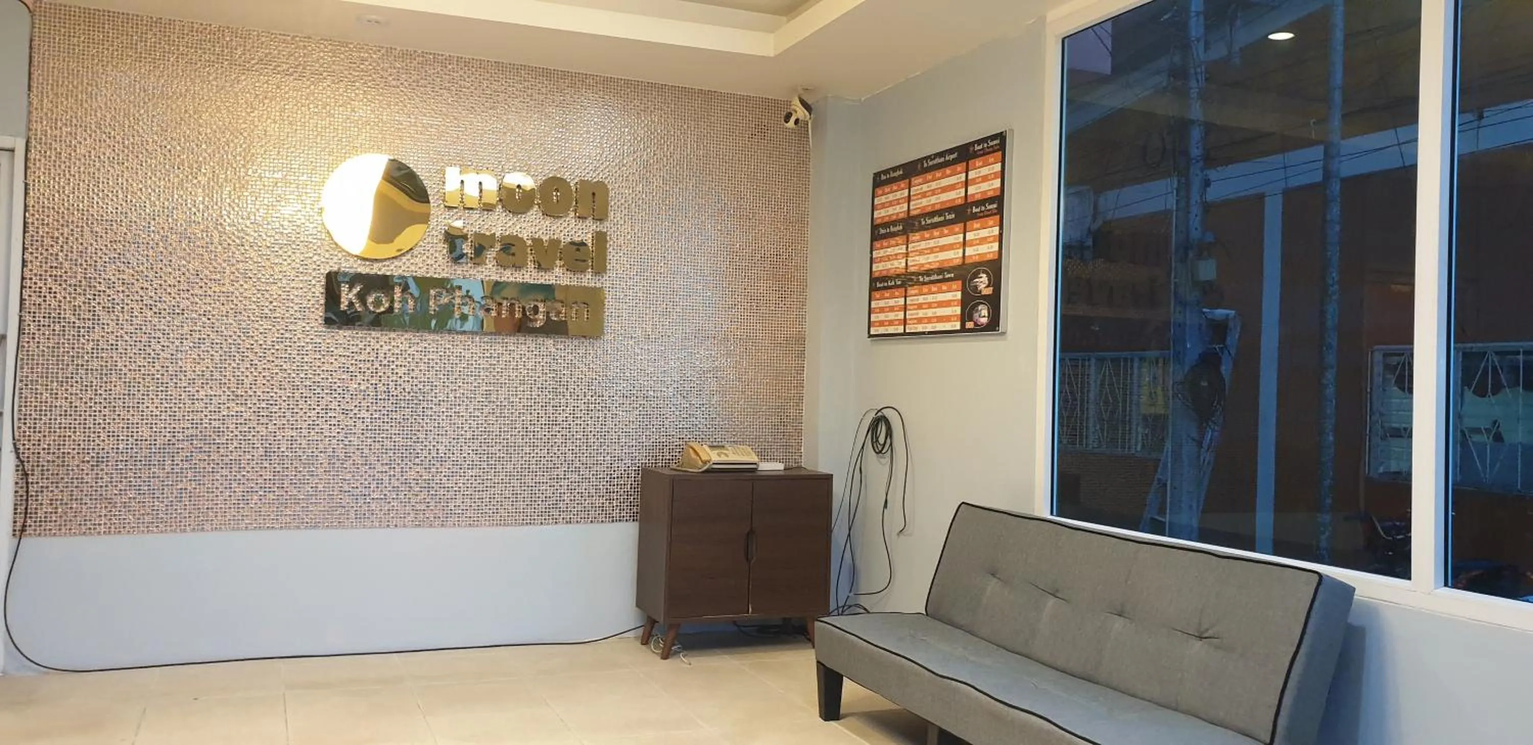 Seating area in Moon Travel Phangan