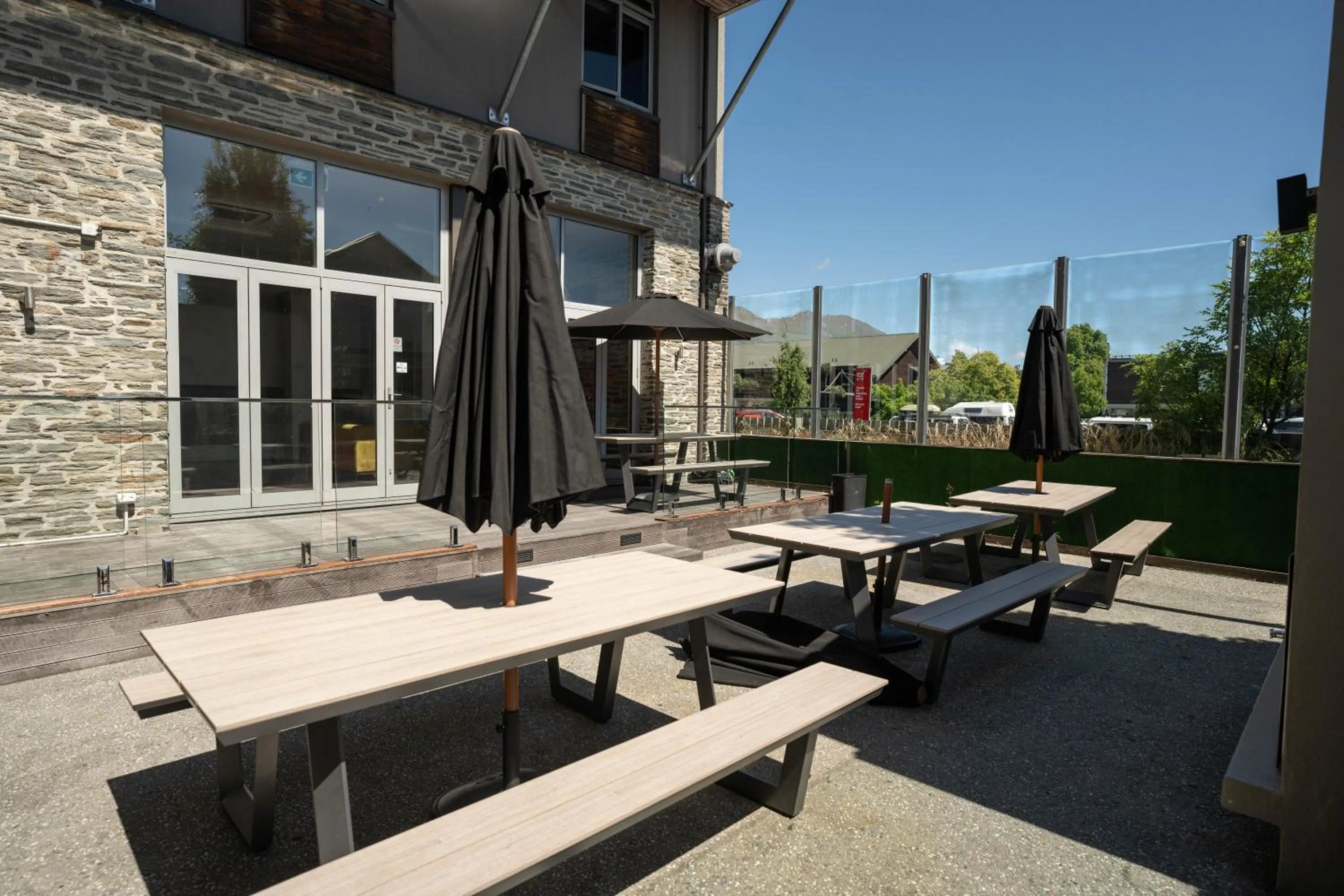 Patio in The Brownston Hostel