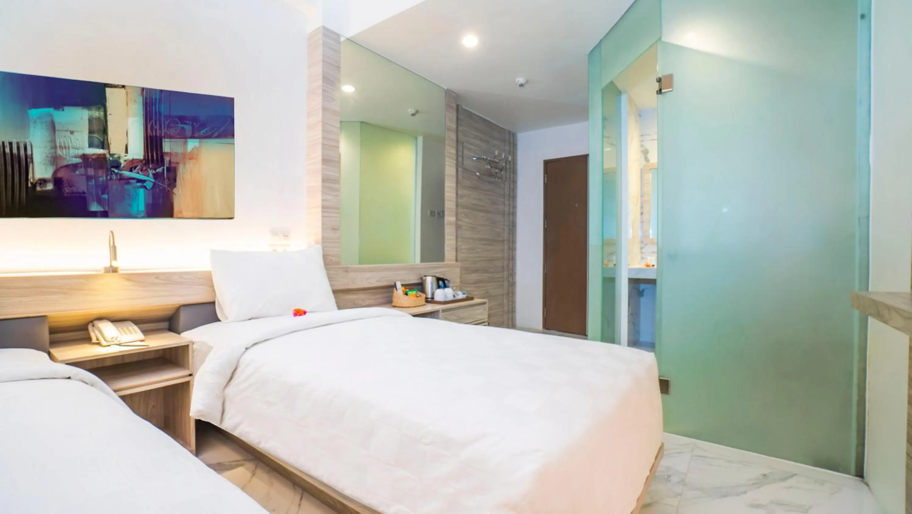 Bed in City of Aventus Hotel - Denpasar
