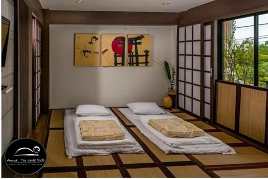 Bed in Around The World Bed and Breakfast