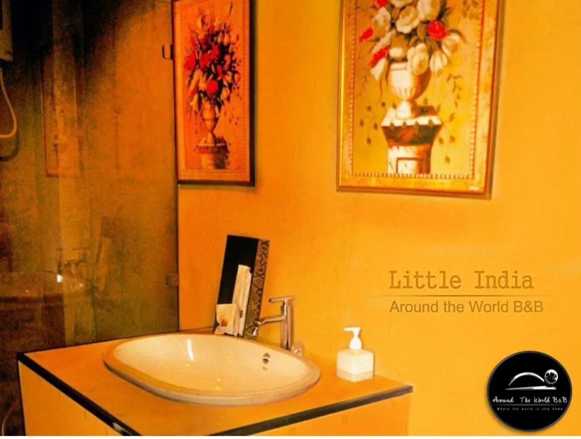 Shower in Around The World Bed and Breakfast