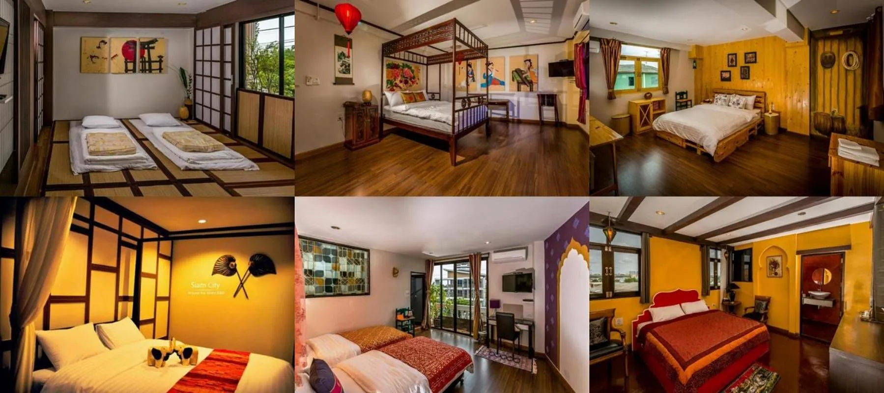 Bed in Around The World Bed and Breakfast