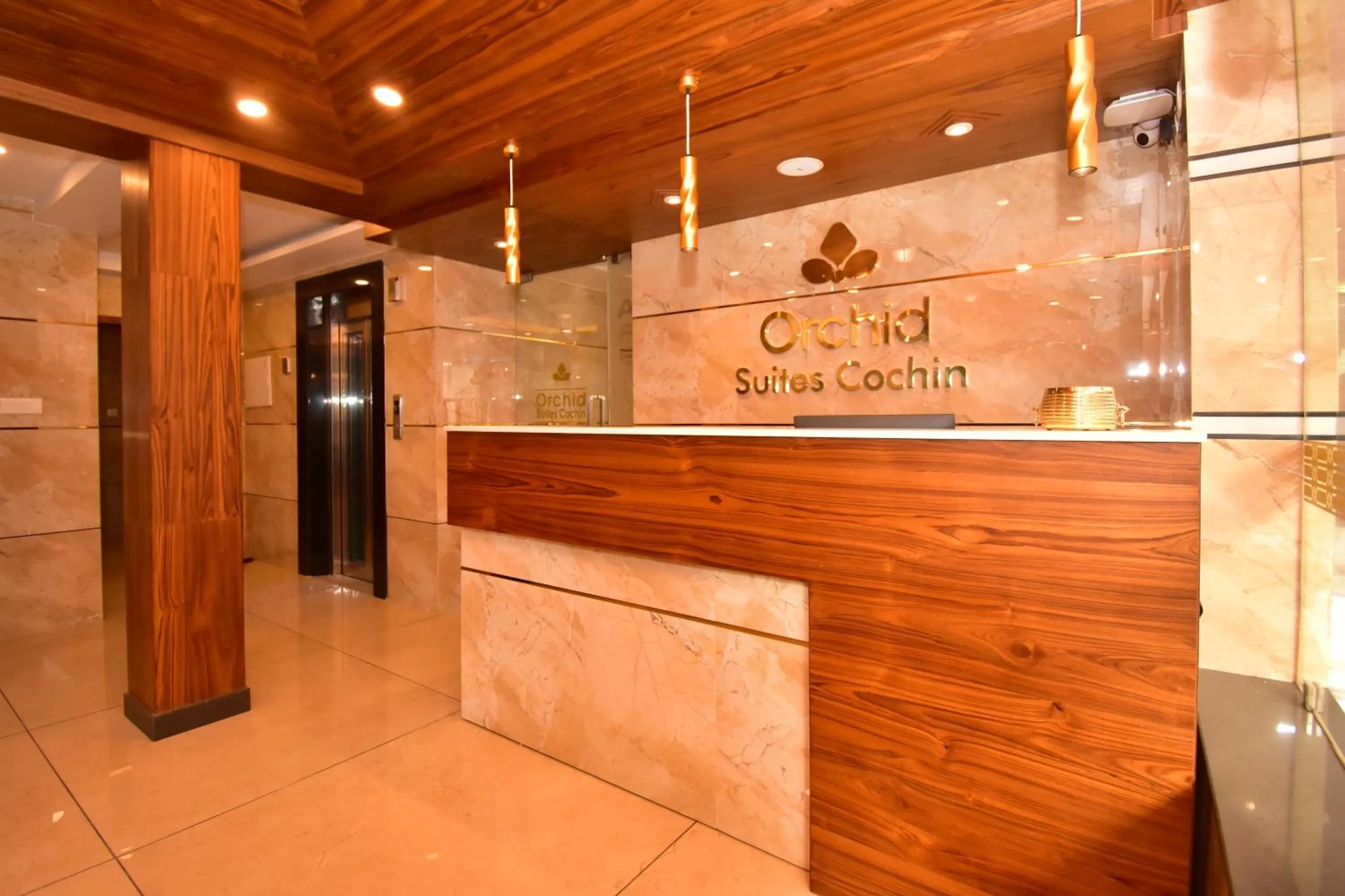 Lobby or reception in Hotel orchid suites Cochin