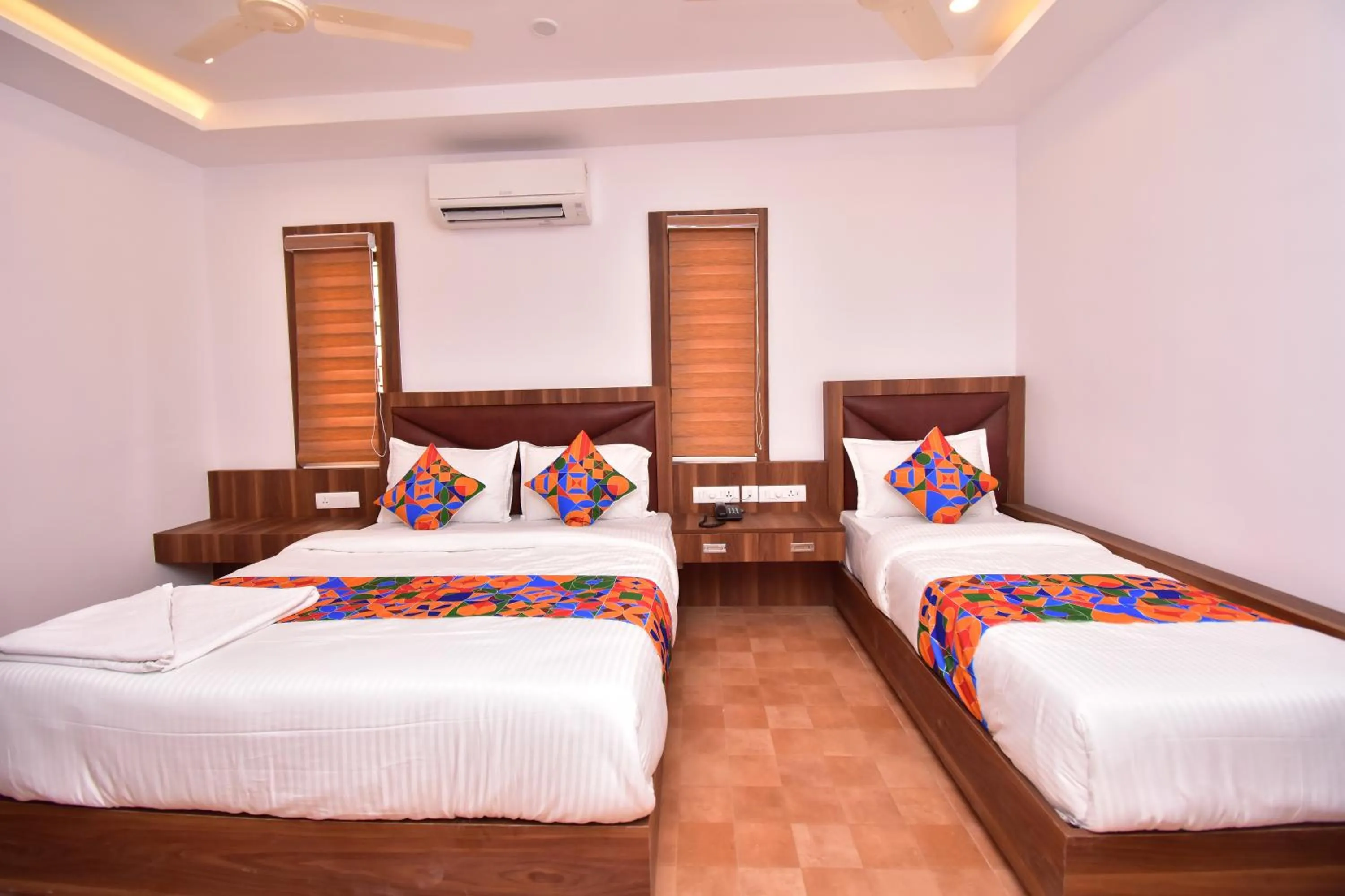 Bed in Hotel orchid suites Cochin