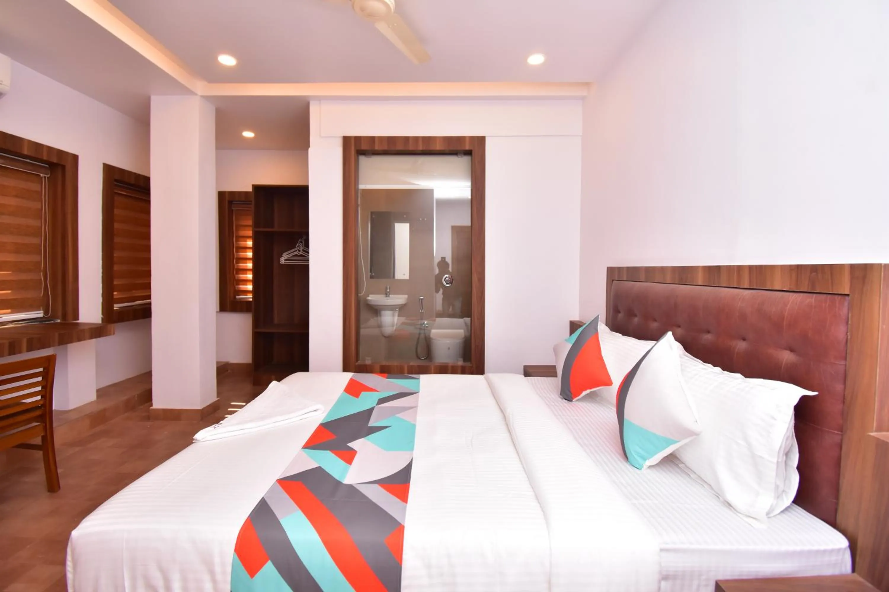 Bed in Hotel orchid suites Cochin