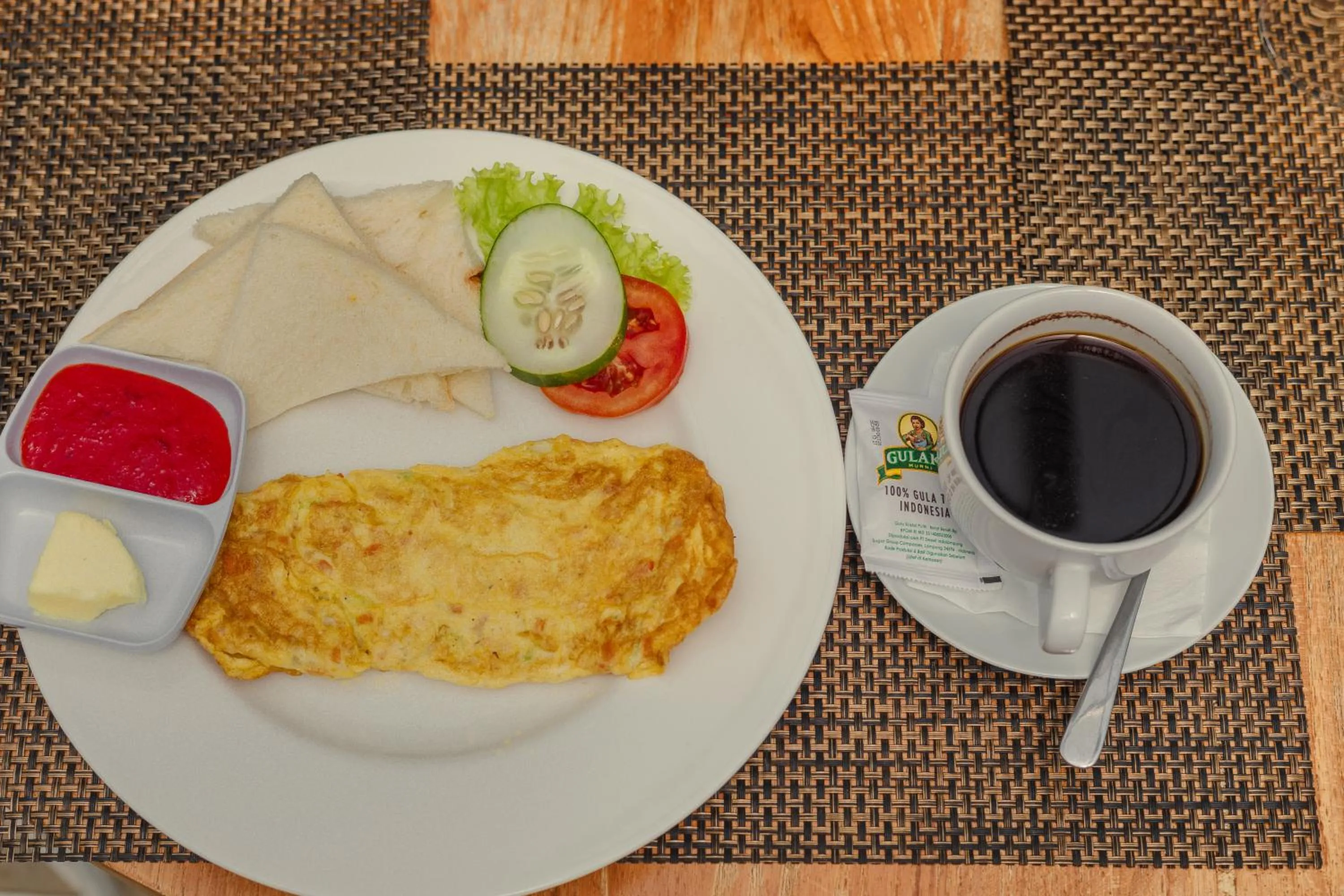 Food and drinks in Munduk Kupang Sekumpul Villa