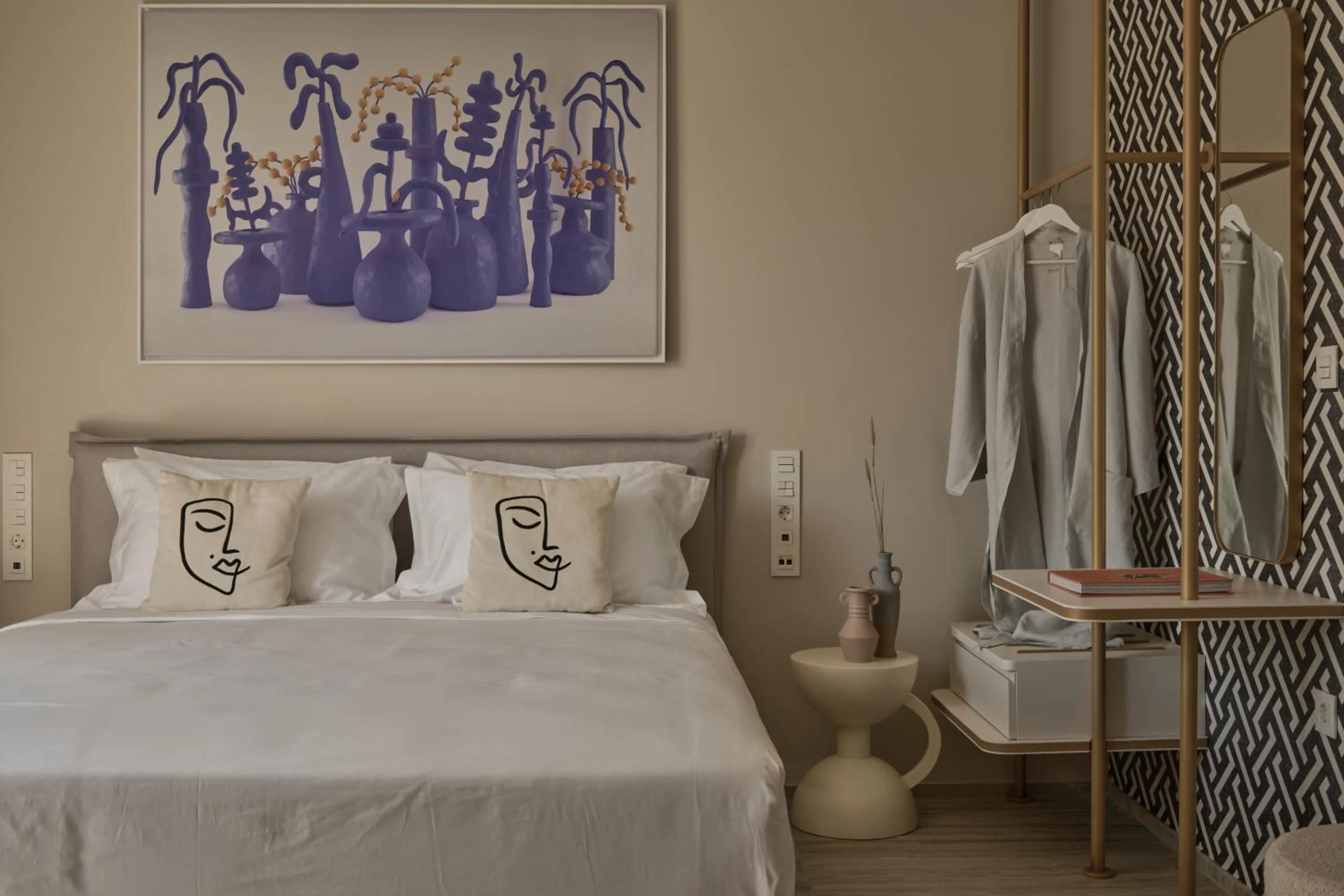 Bedroom, Bed in VISION OMONIA, ATHENS