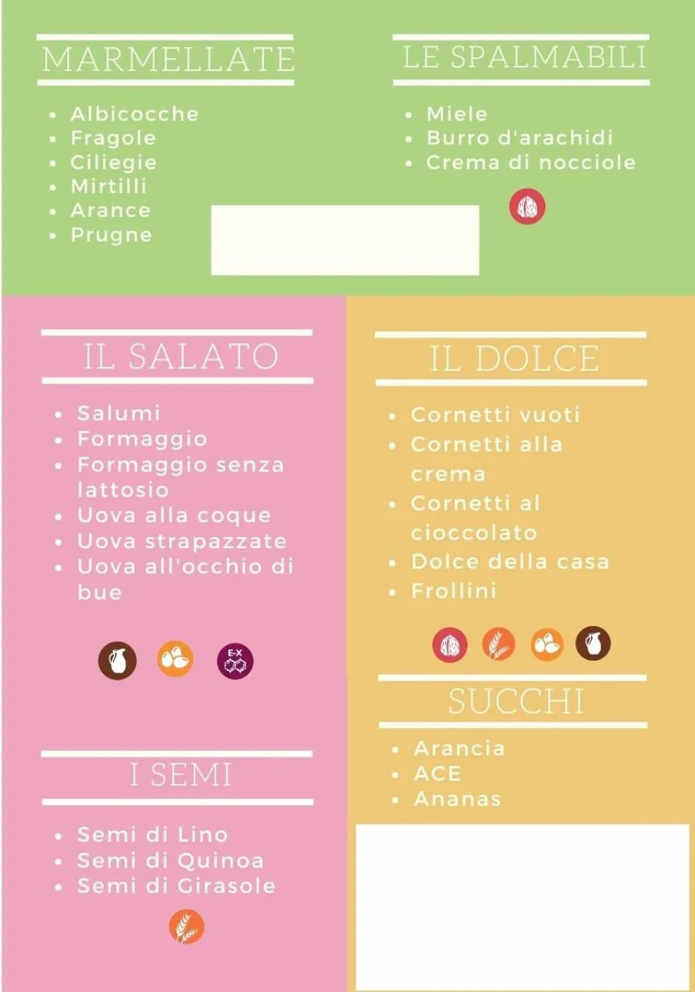 Breakfast in Hotel Casa Nicola