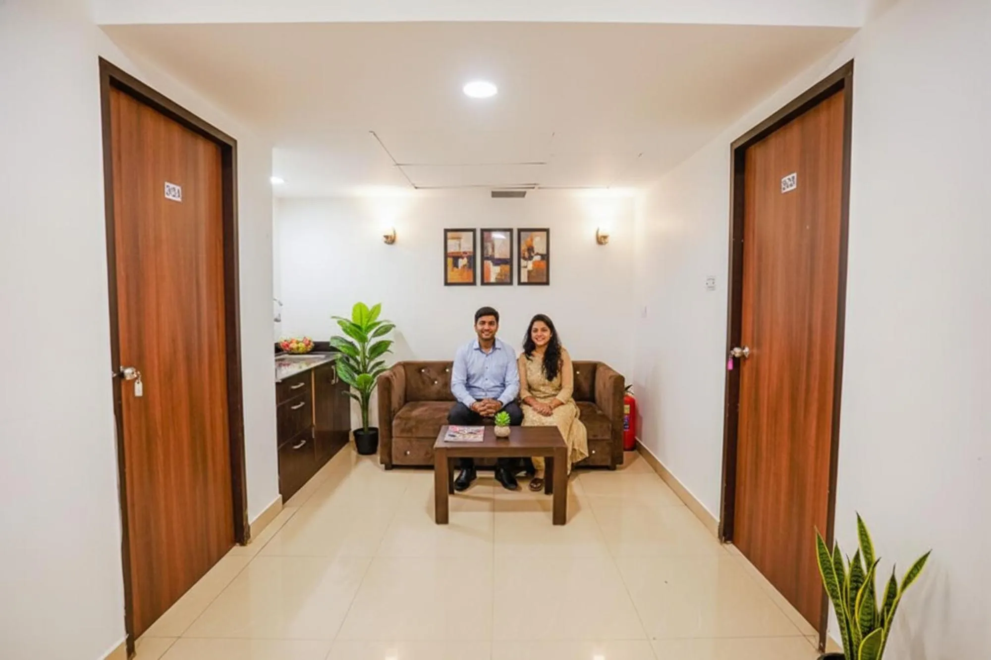 Seating area in FabHotel Earth - Nr Guindy Industrial Estate