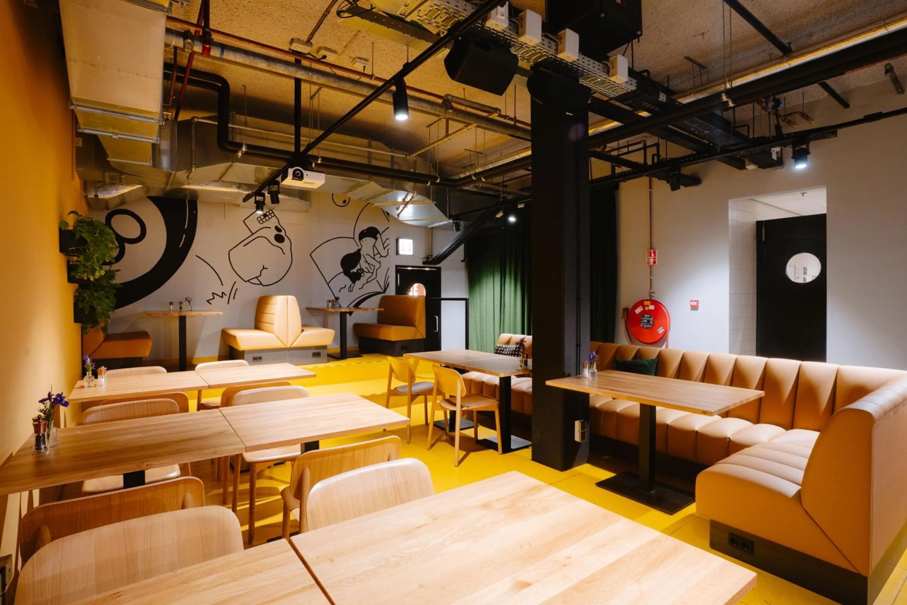 Seating area in The Social Hub The Hague