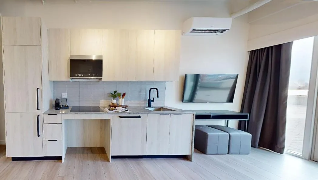 kitchen in Steveston Waterfront Hotel