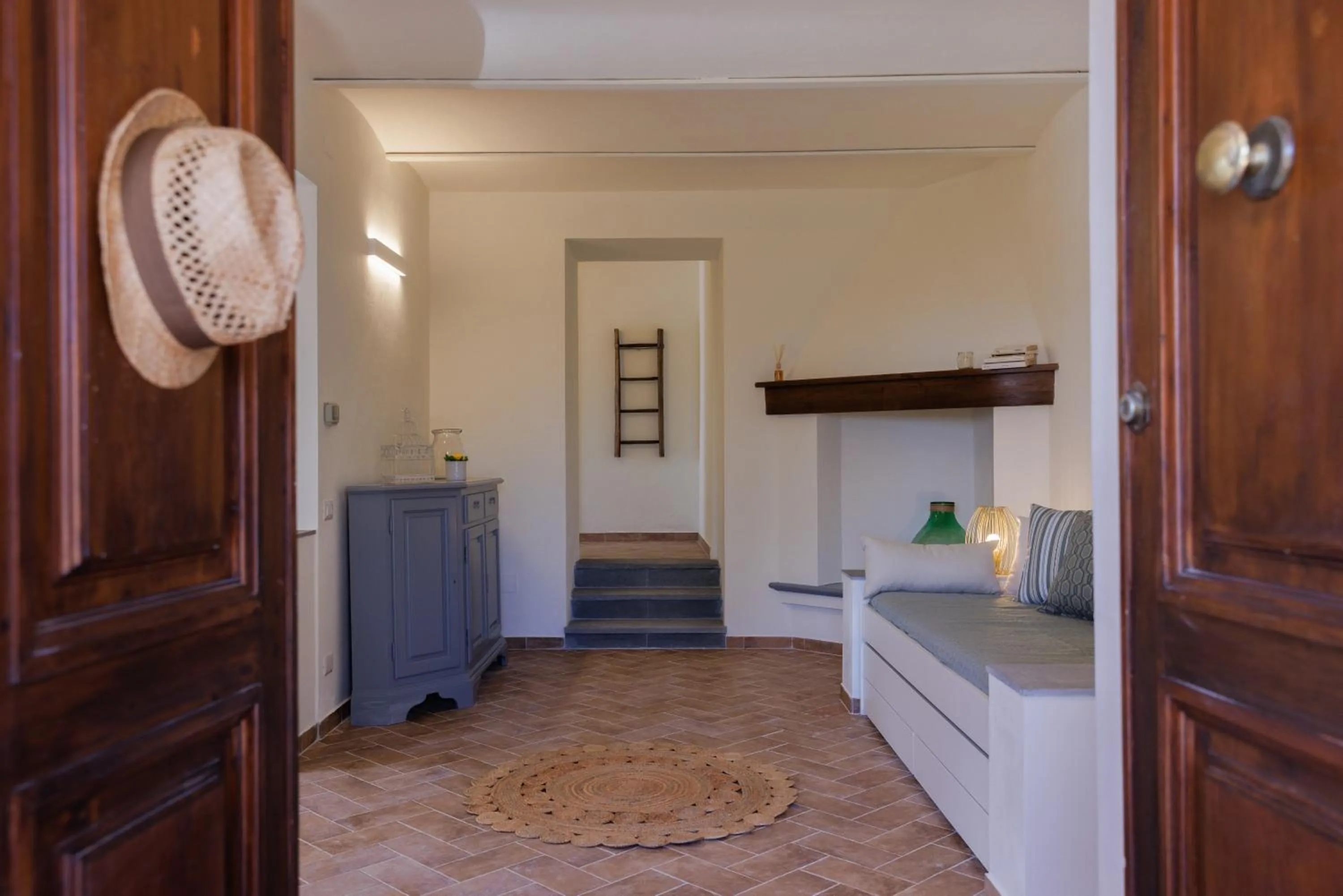 Bed in Fattoria Pagnana Suites & Pool