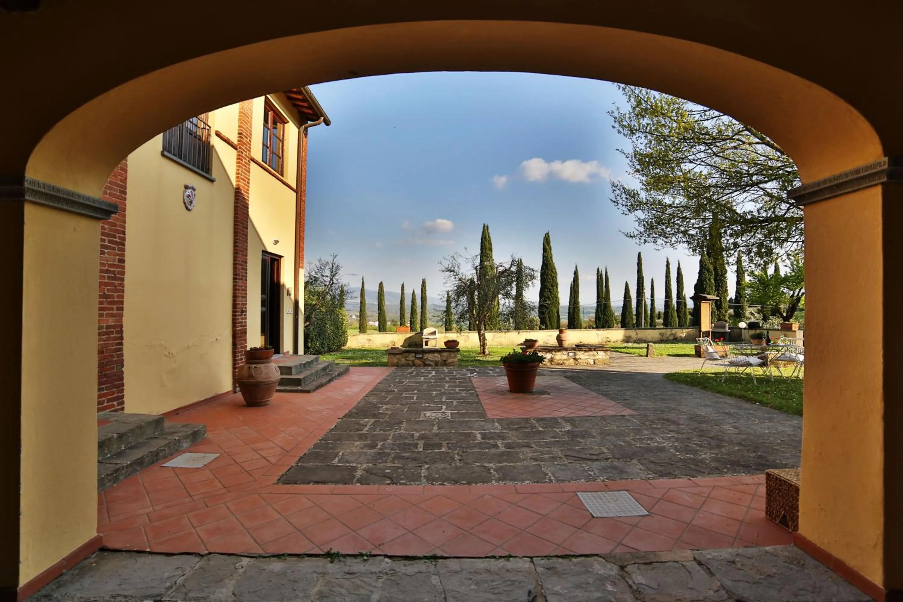 Patio in Fattoria Pagnana Suites & Pool