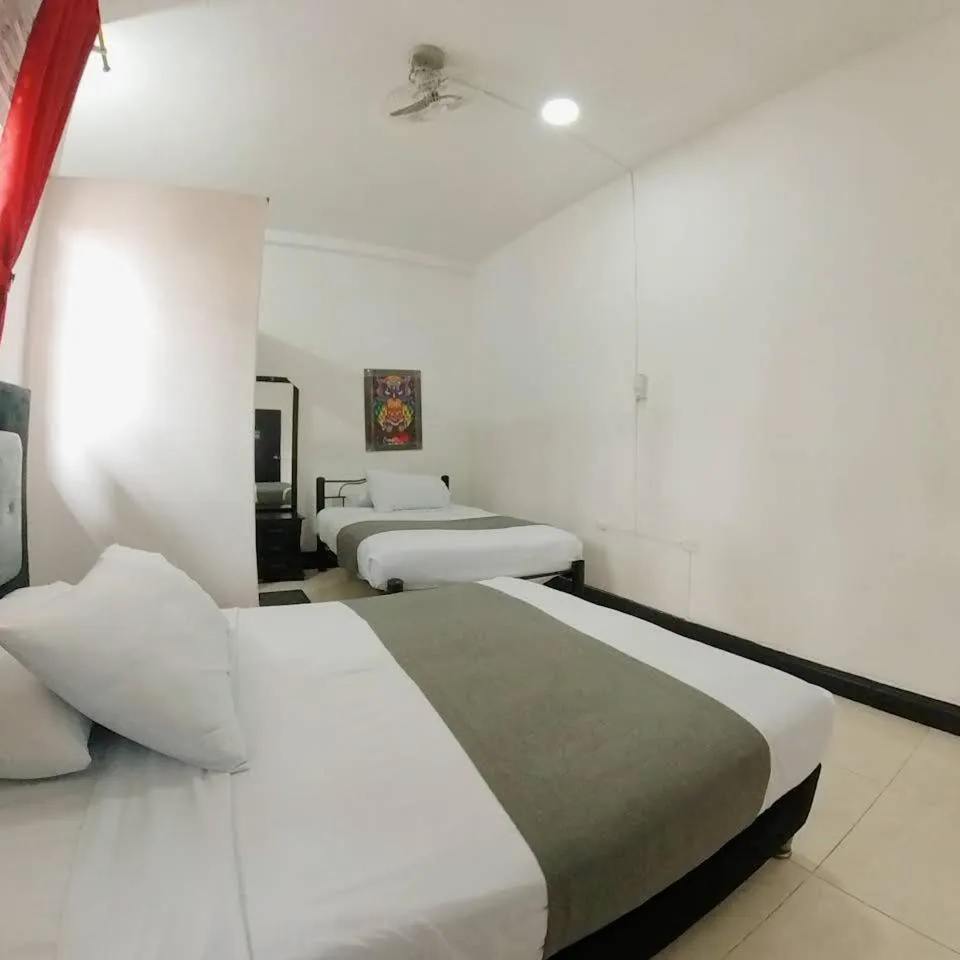 Bed in Hotel Sion Real