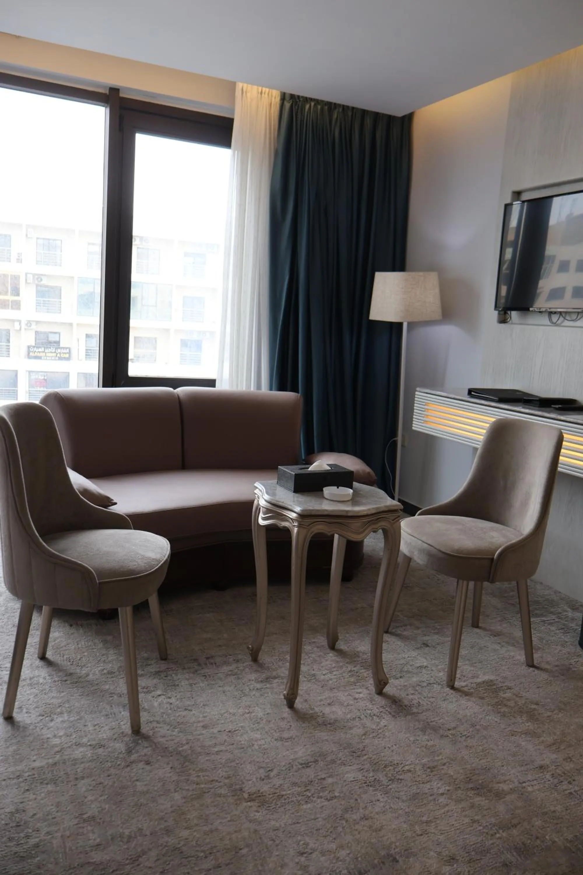 Seating area in Rival Hotel Amman