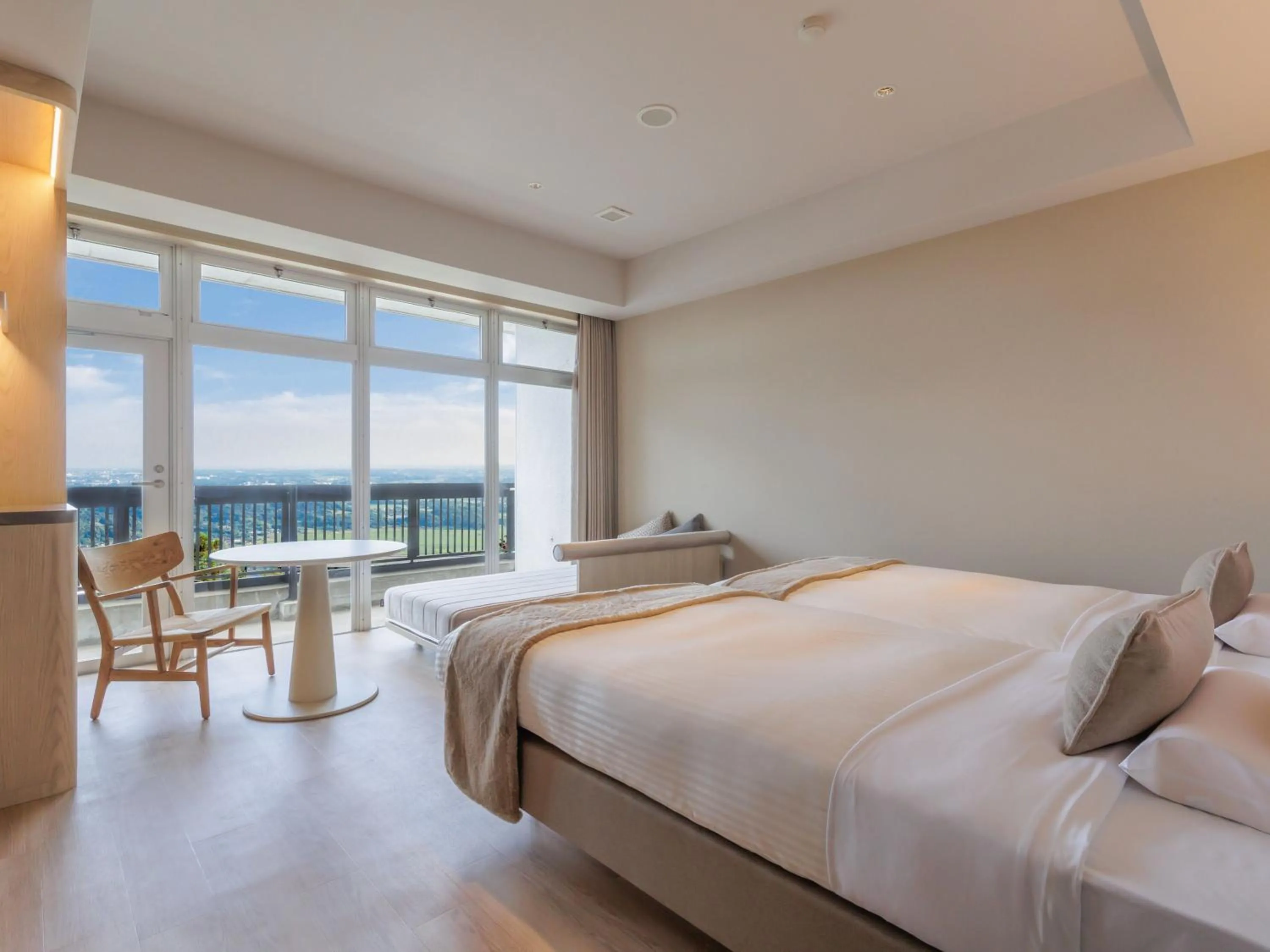 Bed in Kamenoi Hotel Tsukubasan