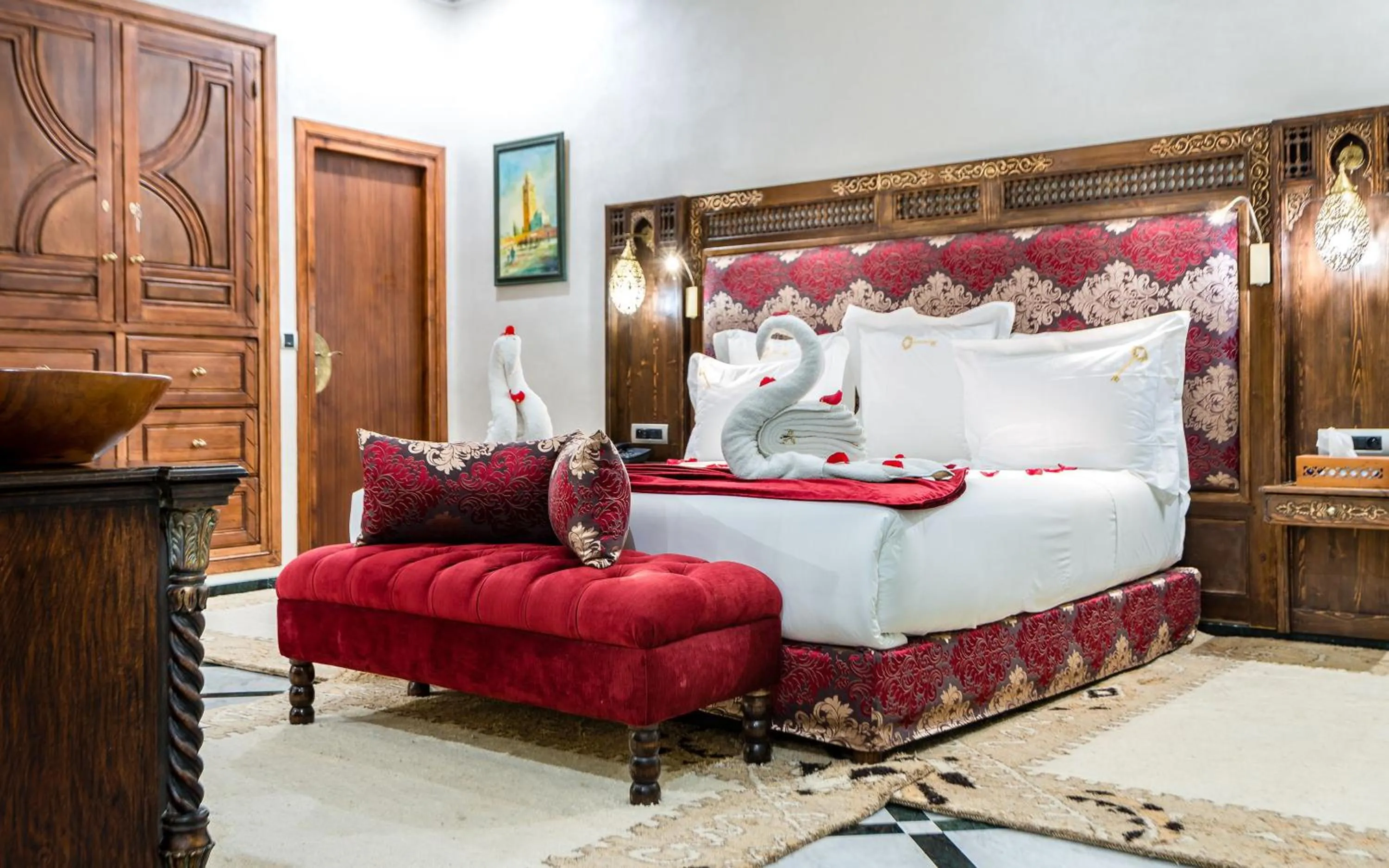 Bedroom in Hivernage Secret Suites & Garden