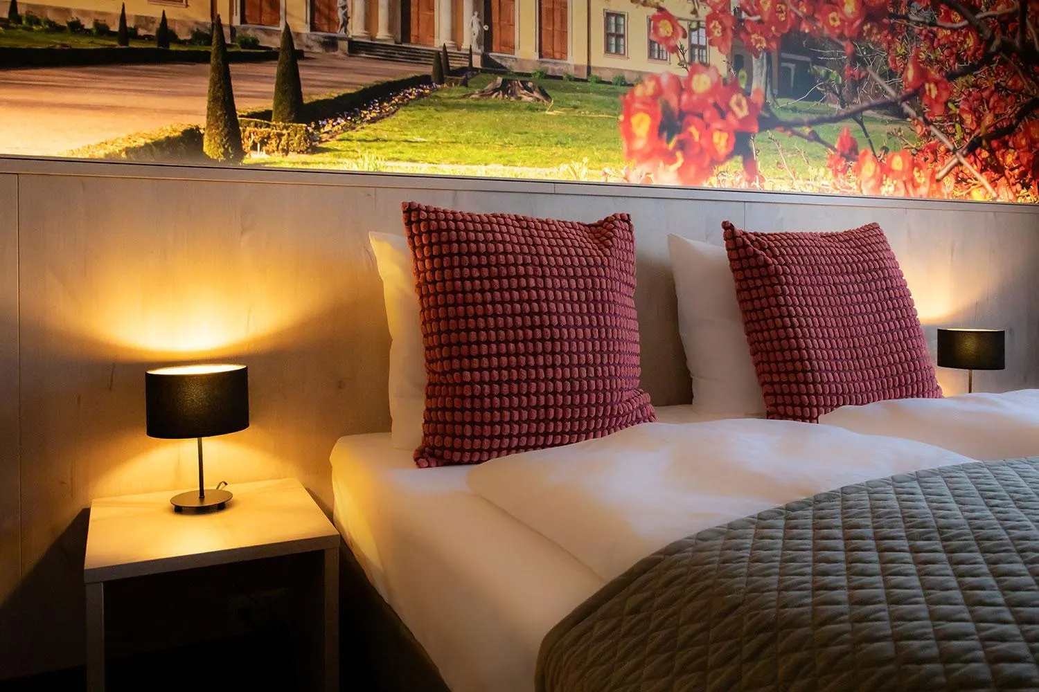 Bed in Hotel Restaurant Elbebrücke