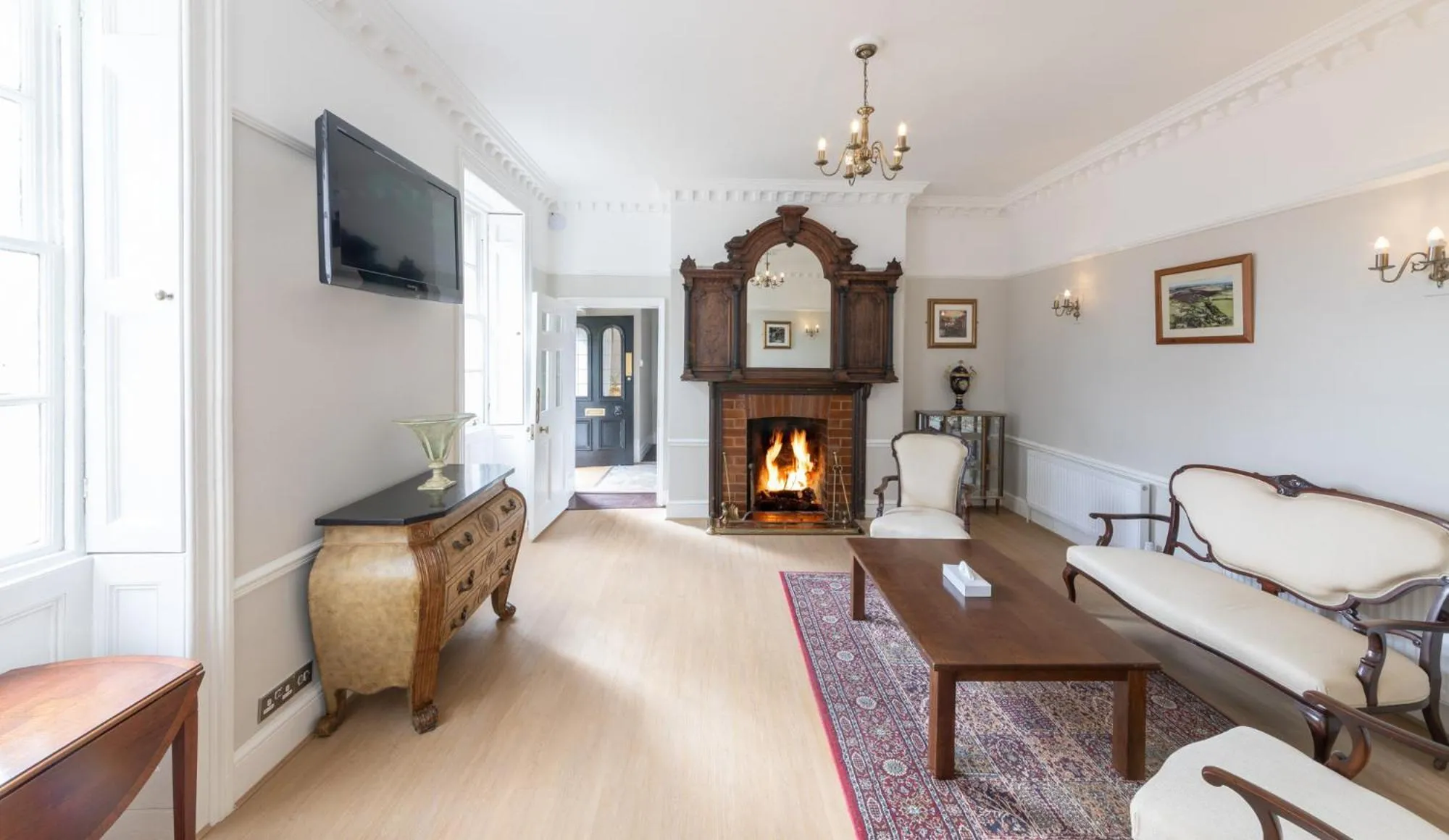 Seating area in The French Partridge,