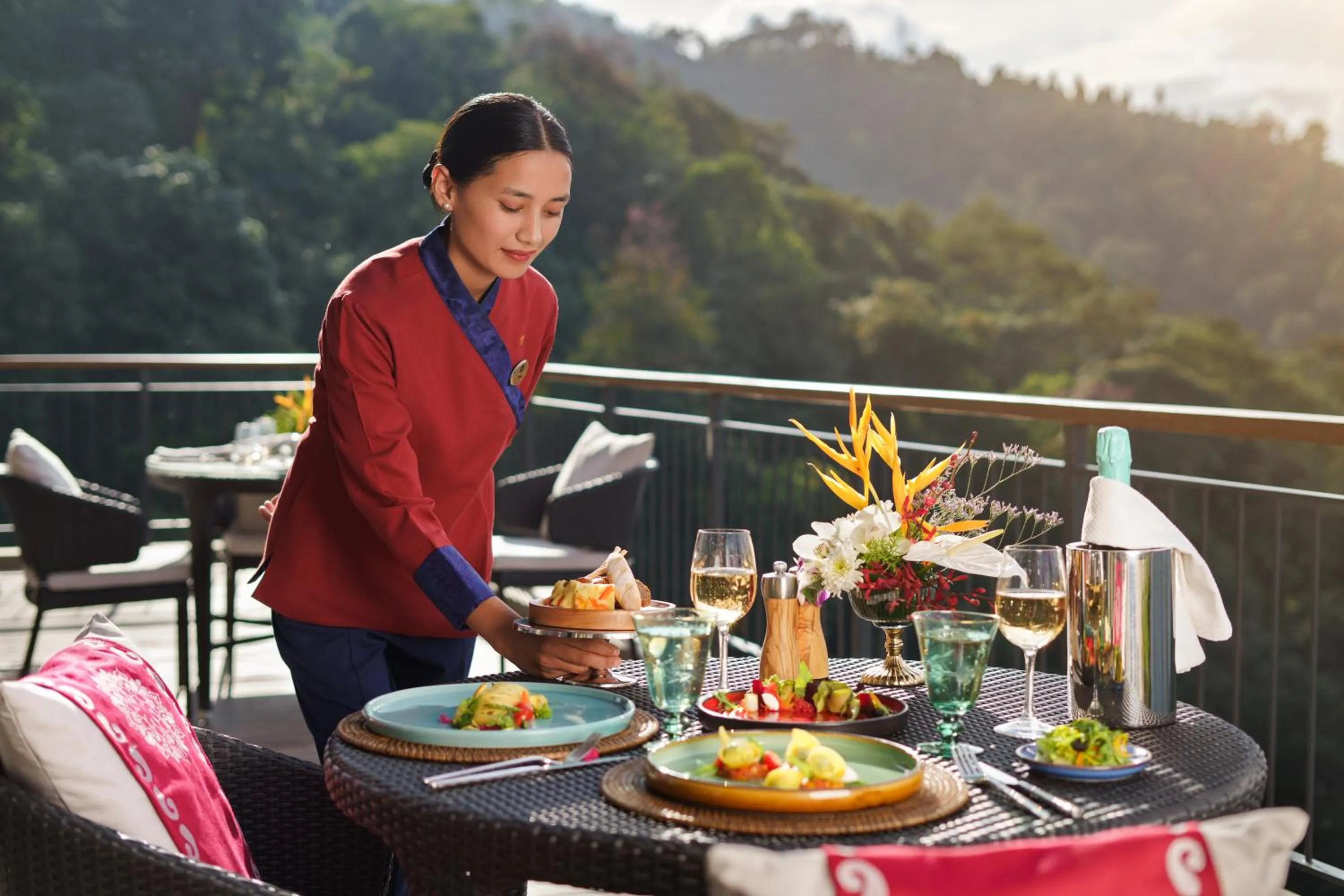 Breakfast in Taj Guras Kutir Resort & Spa, Gangtok