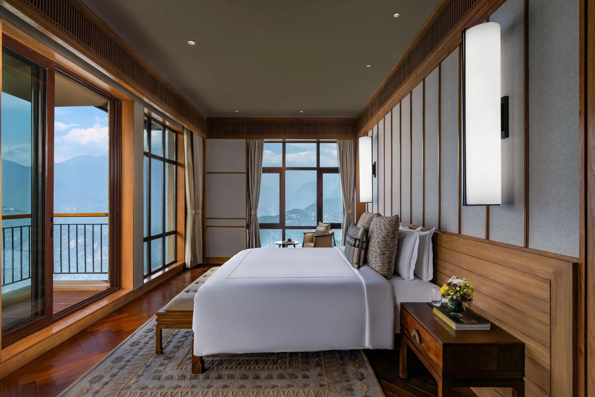 Bed in Taj Guras Kutir Resort & Spa, Gangtok