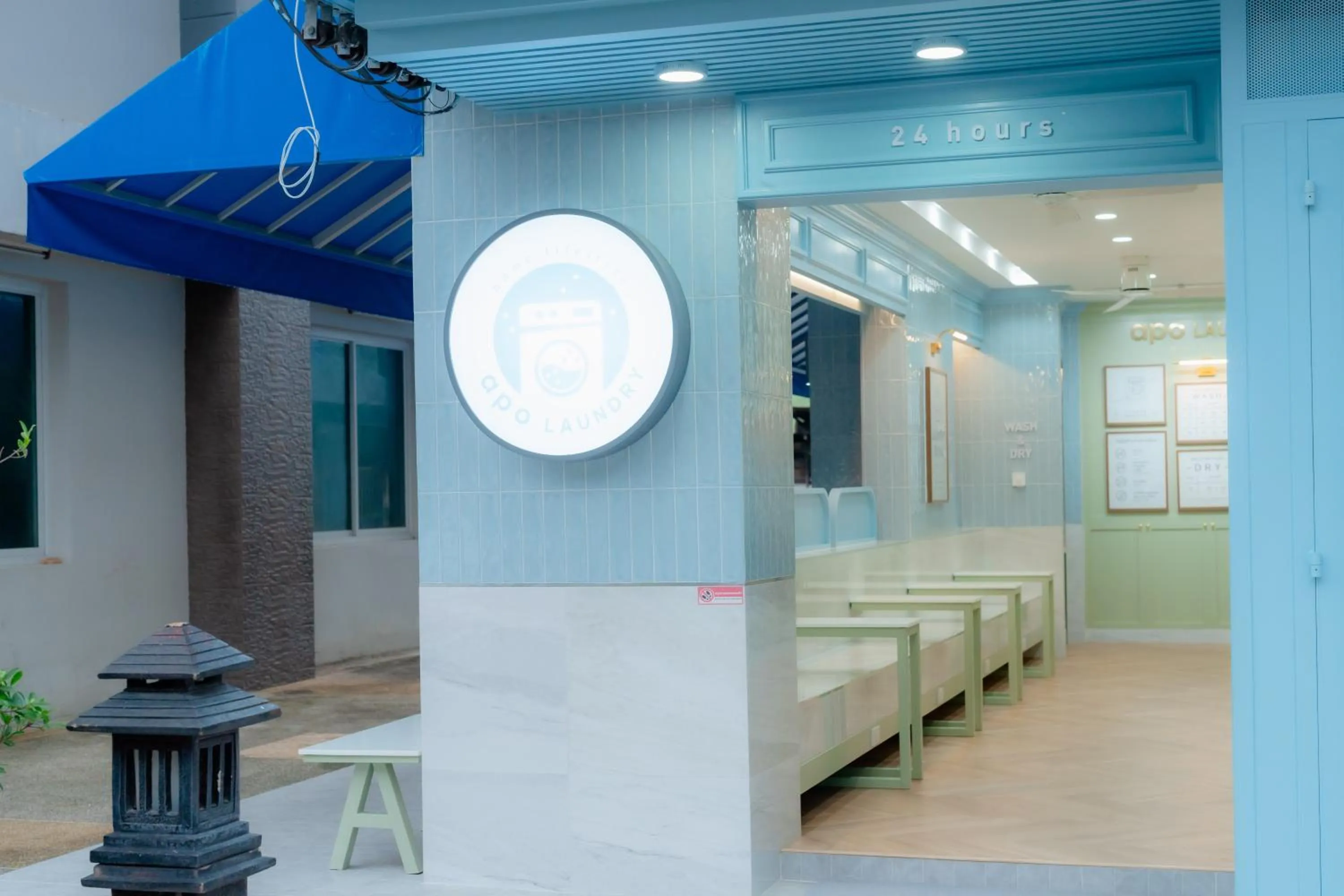 washing machine, Bed in Apo Hotel