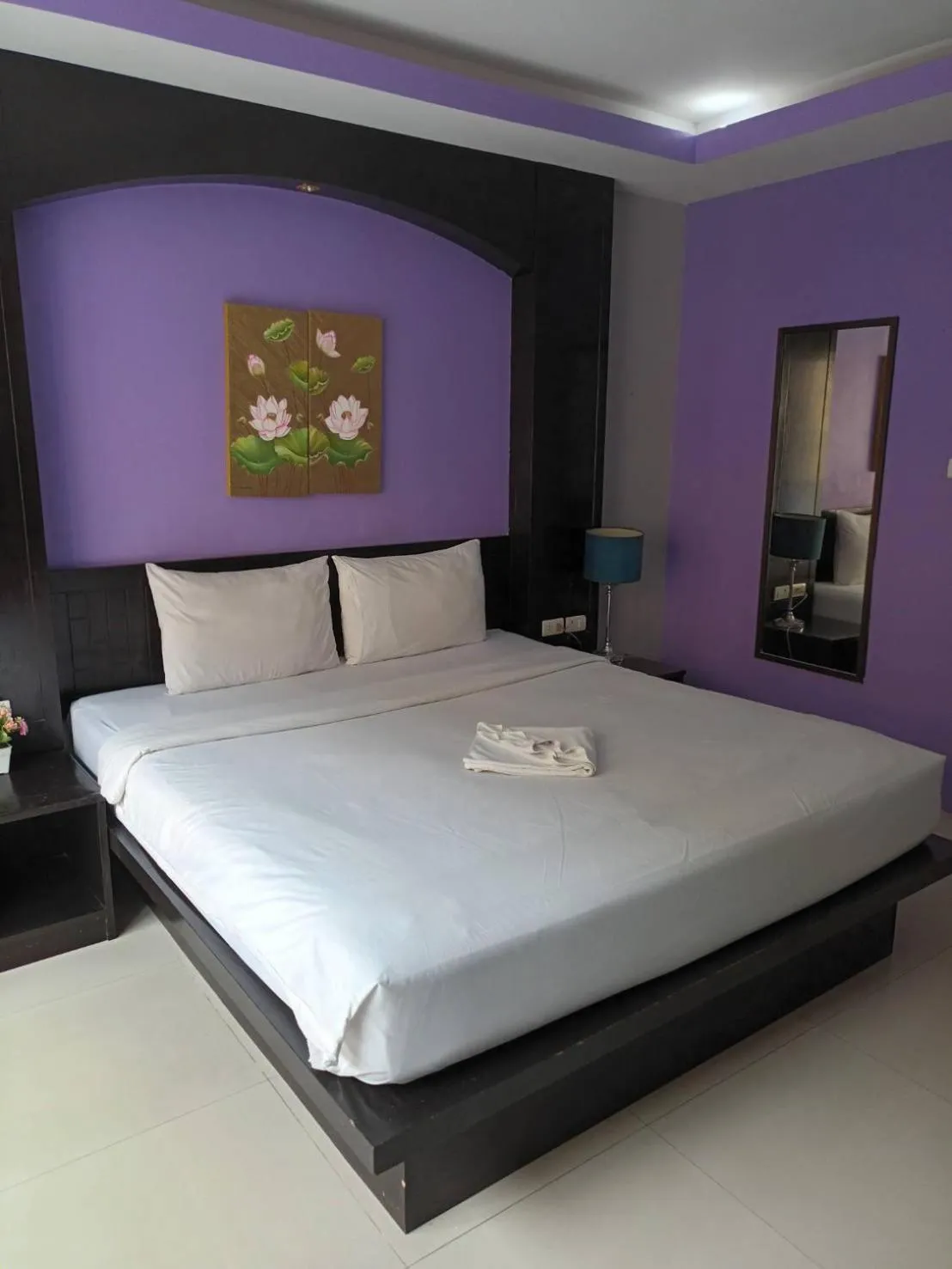 Bed in New Lavender Hotel Patong