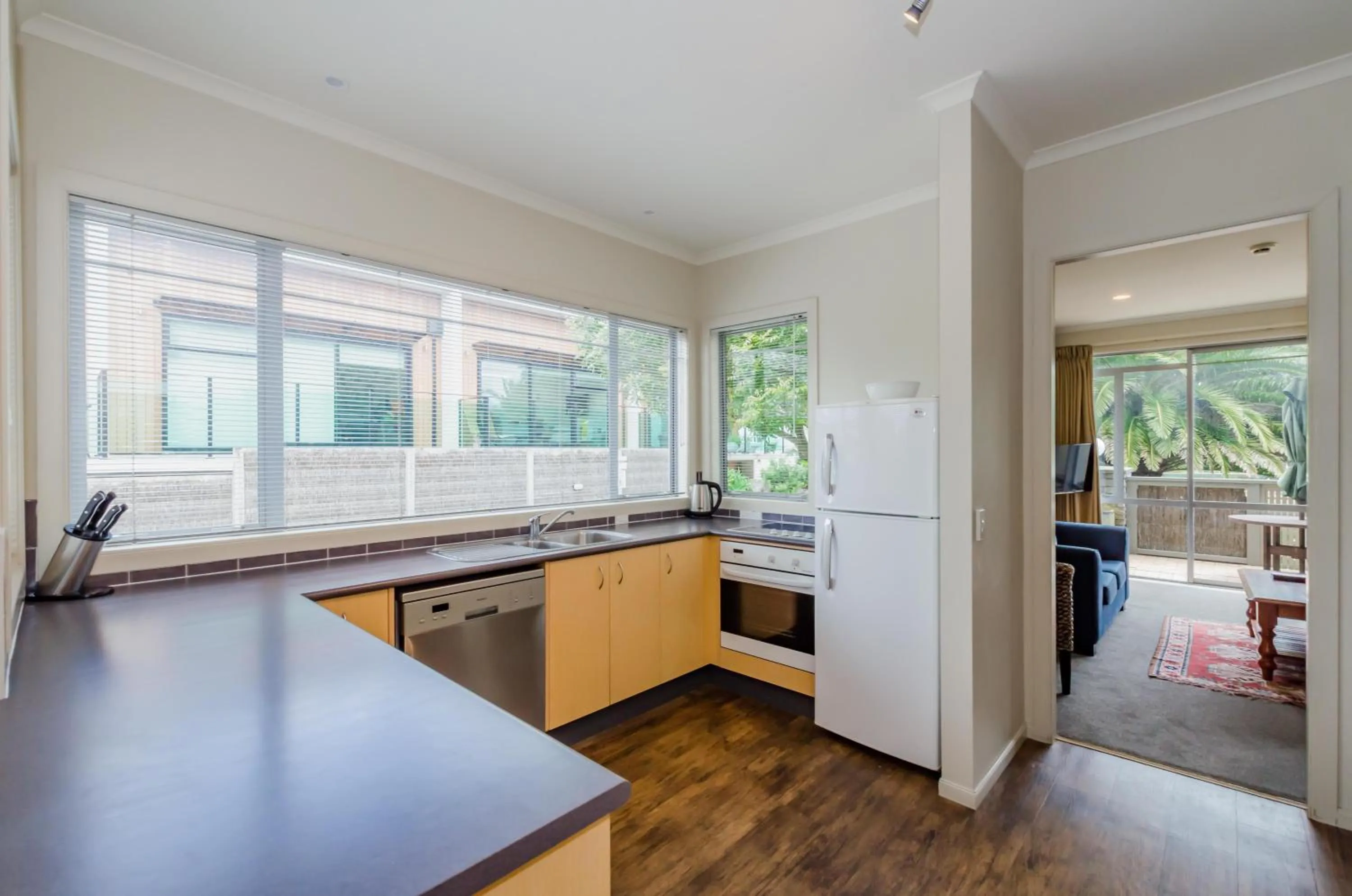 Kitchen or kitchenette in Raumati Sands Resort
