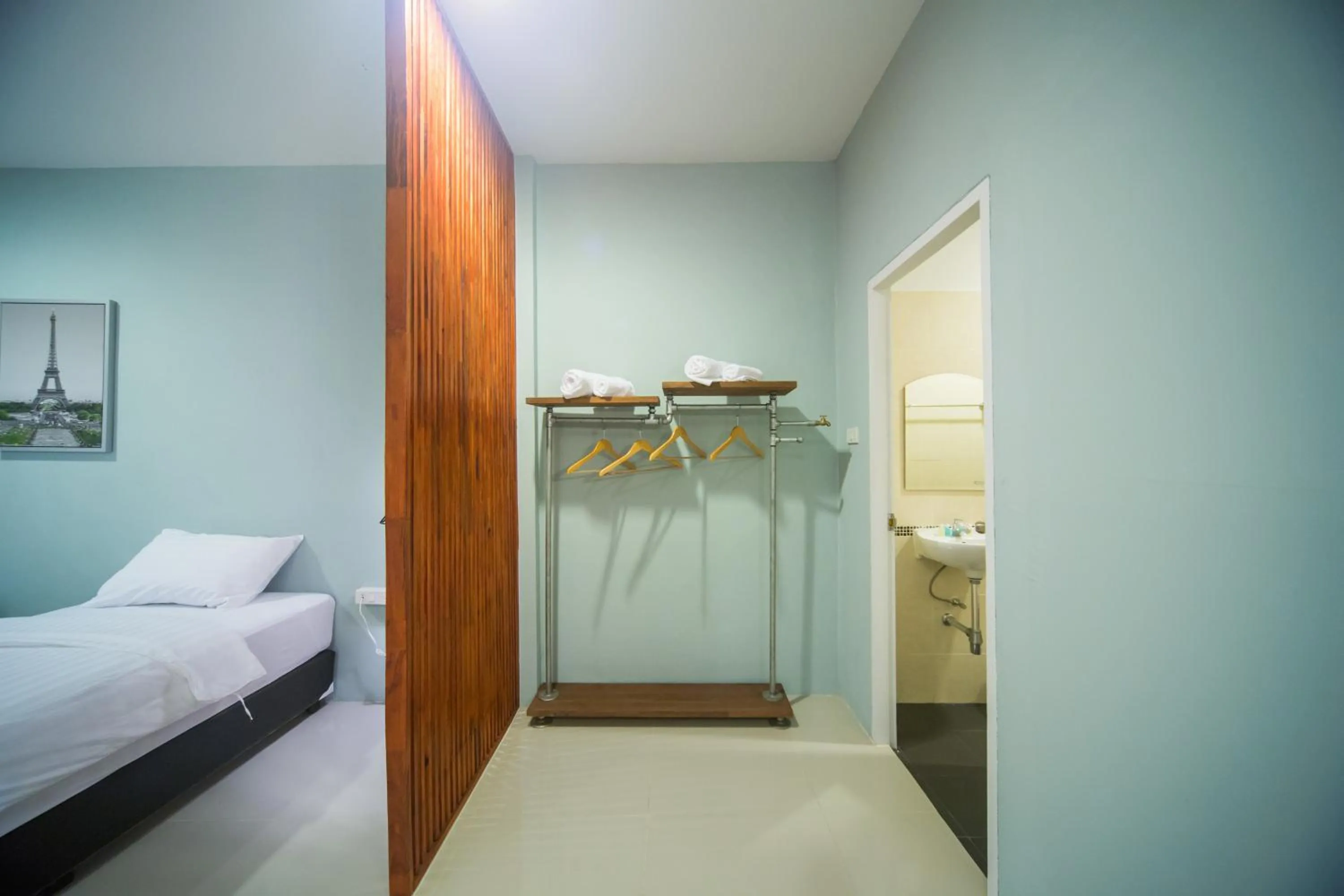 Bathroom, Bed in First Residence