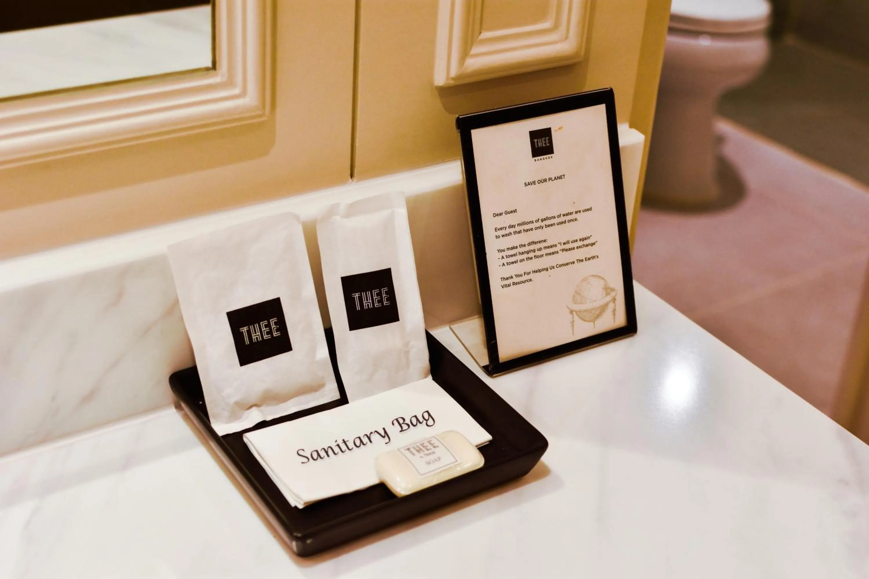 Bathroom in THEE Bangkok by TH District "newly renovated"