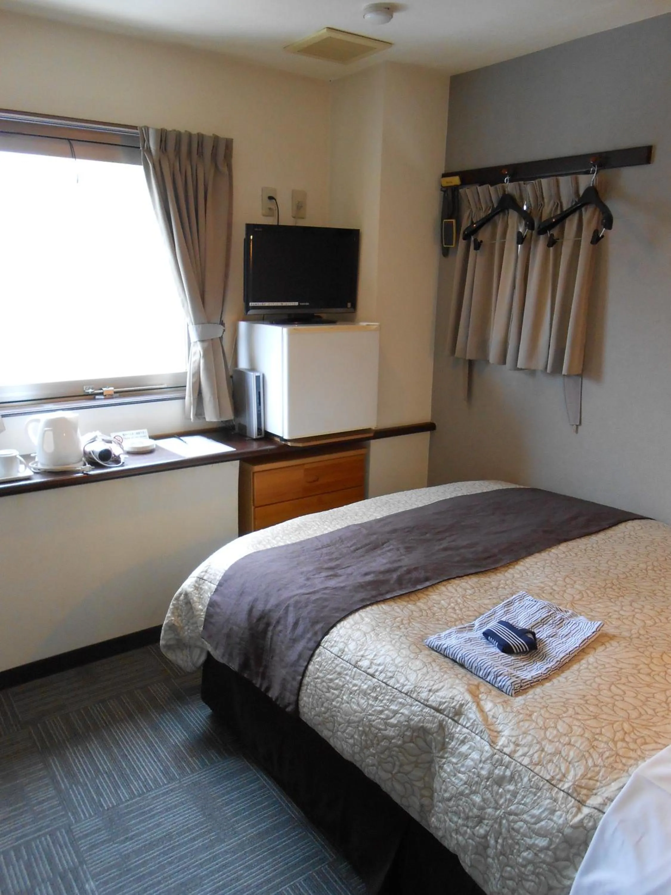 Decorative detail, Bed in Kakegawa Station Hotel