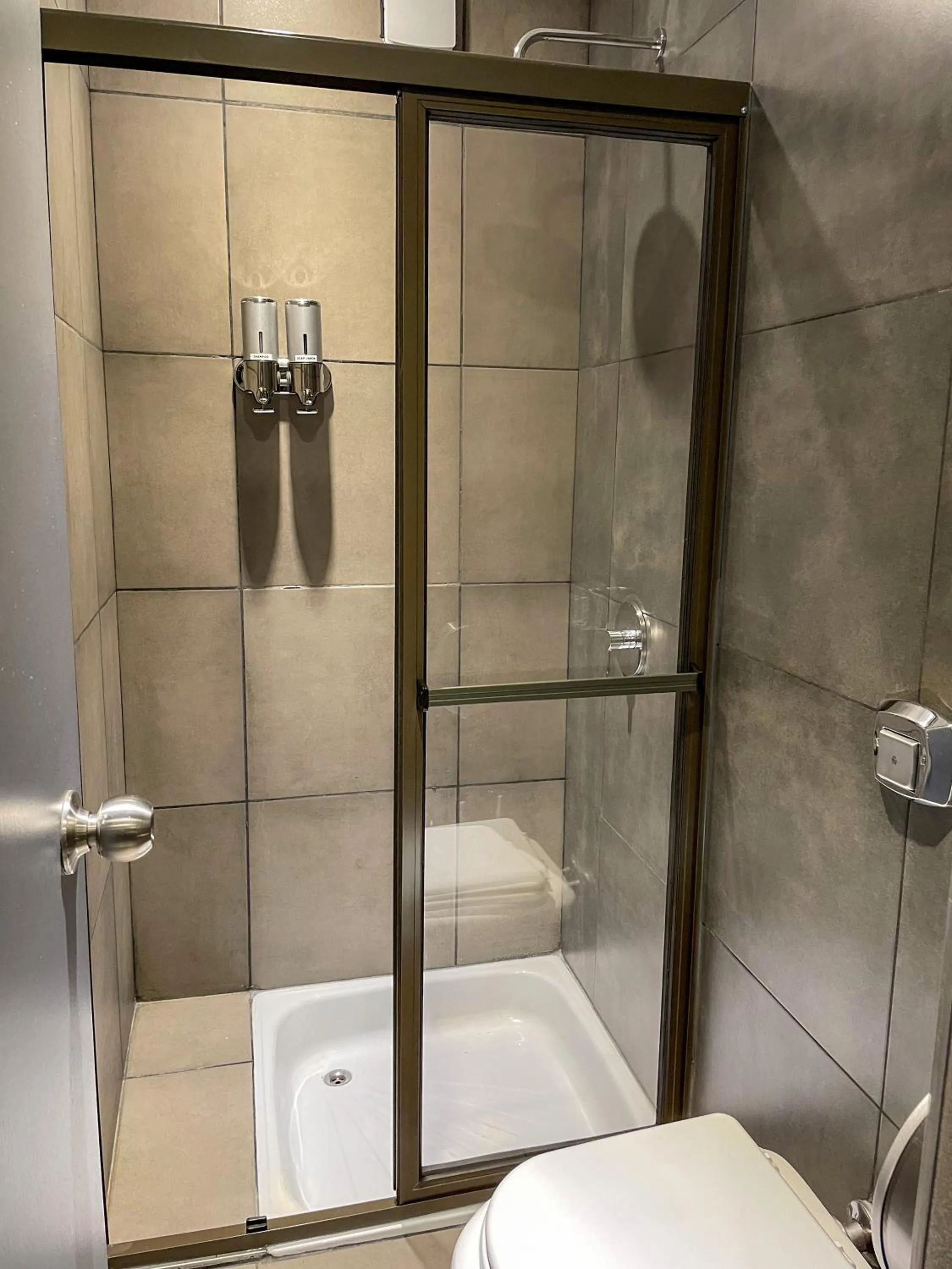 Shower in MONS hostel