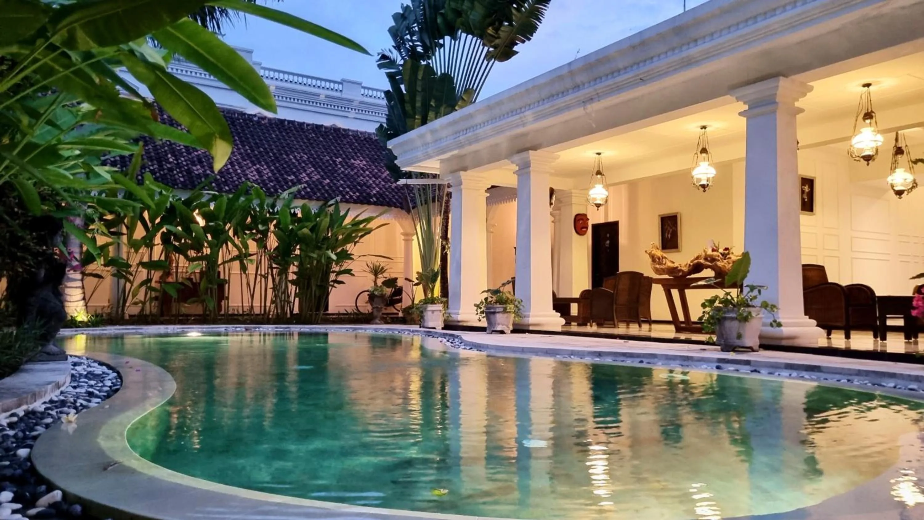 Swimming pool in Omatha Village