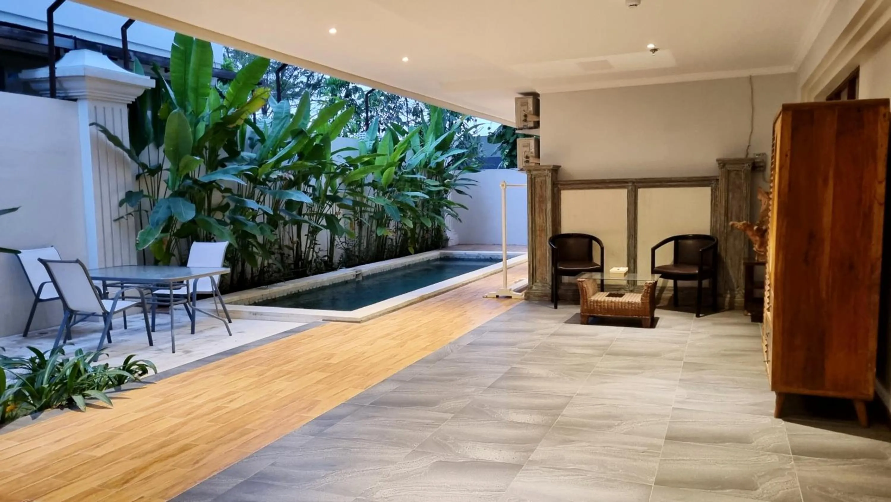 Pool view in Omatha Village