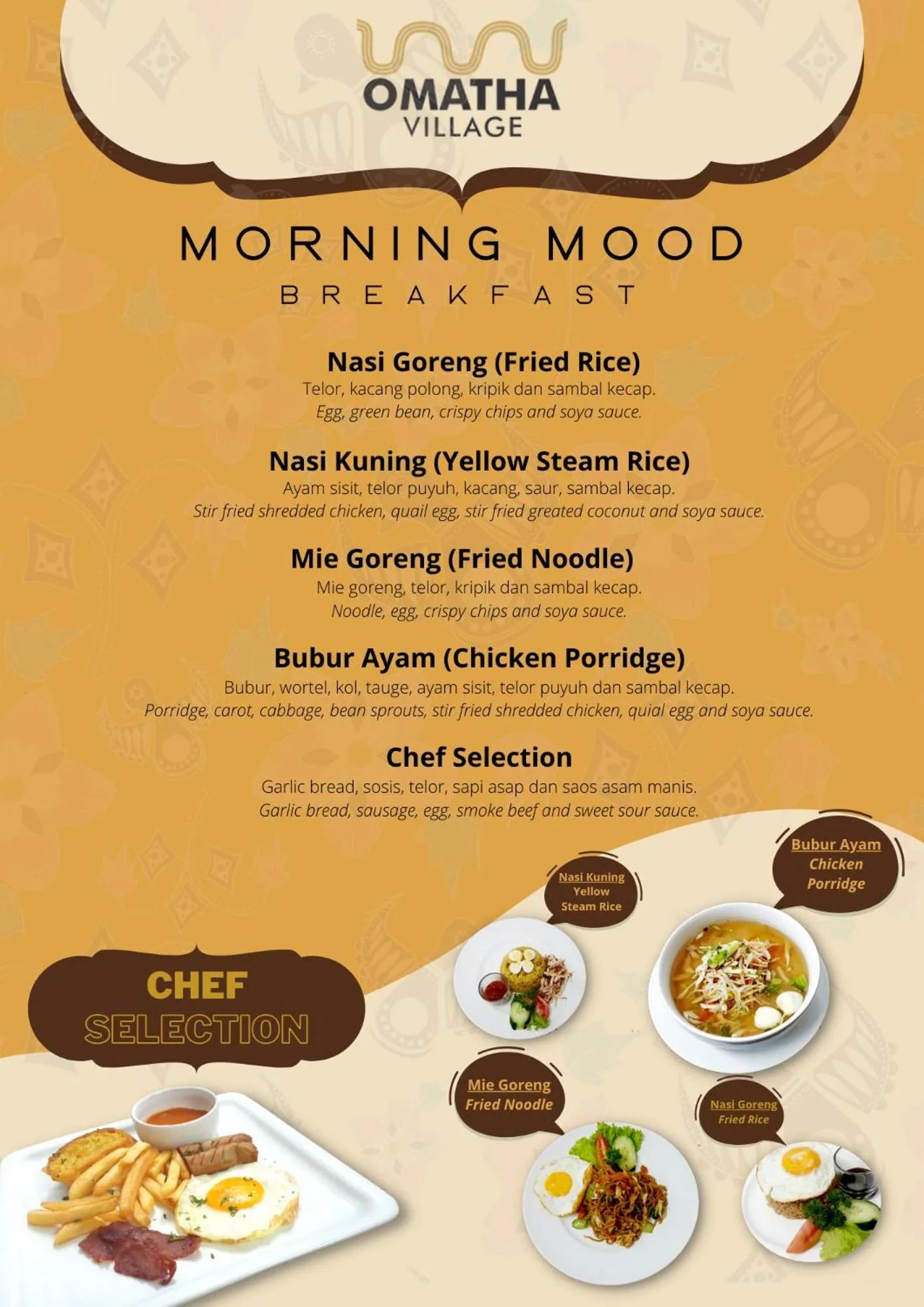 Breakfast in Omatha Village