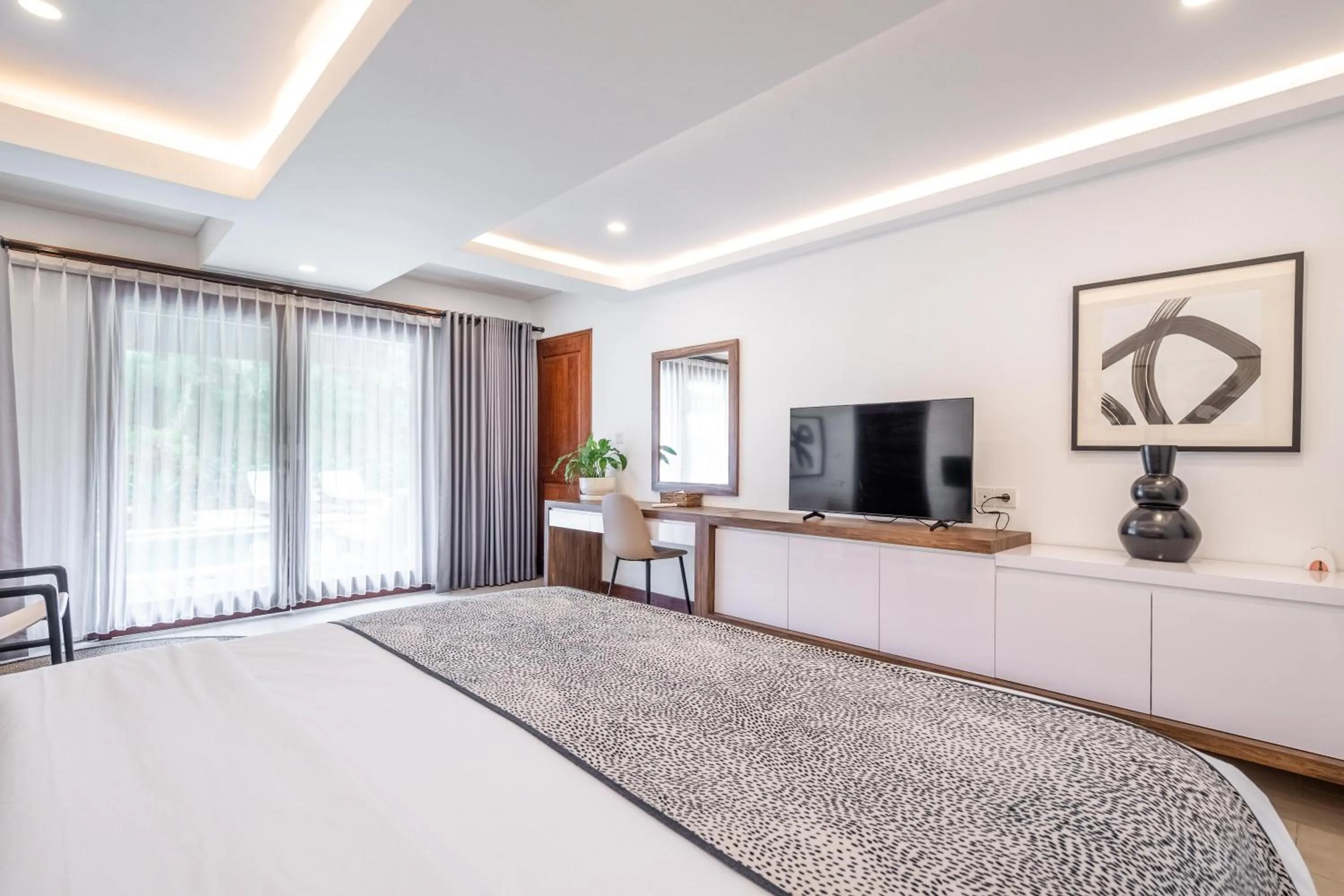 Bedroom, Bed in Vienna Villas by Great Bali Villas