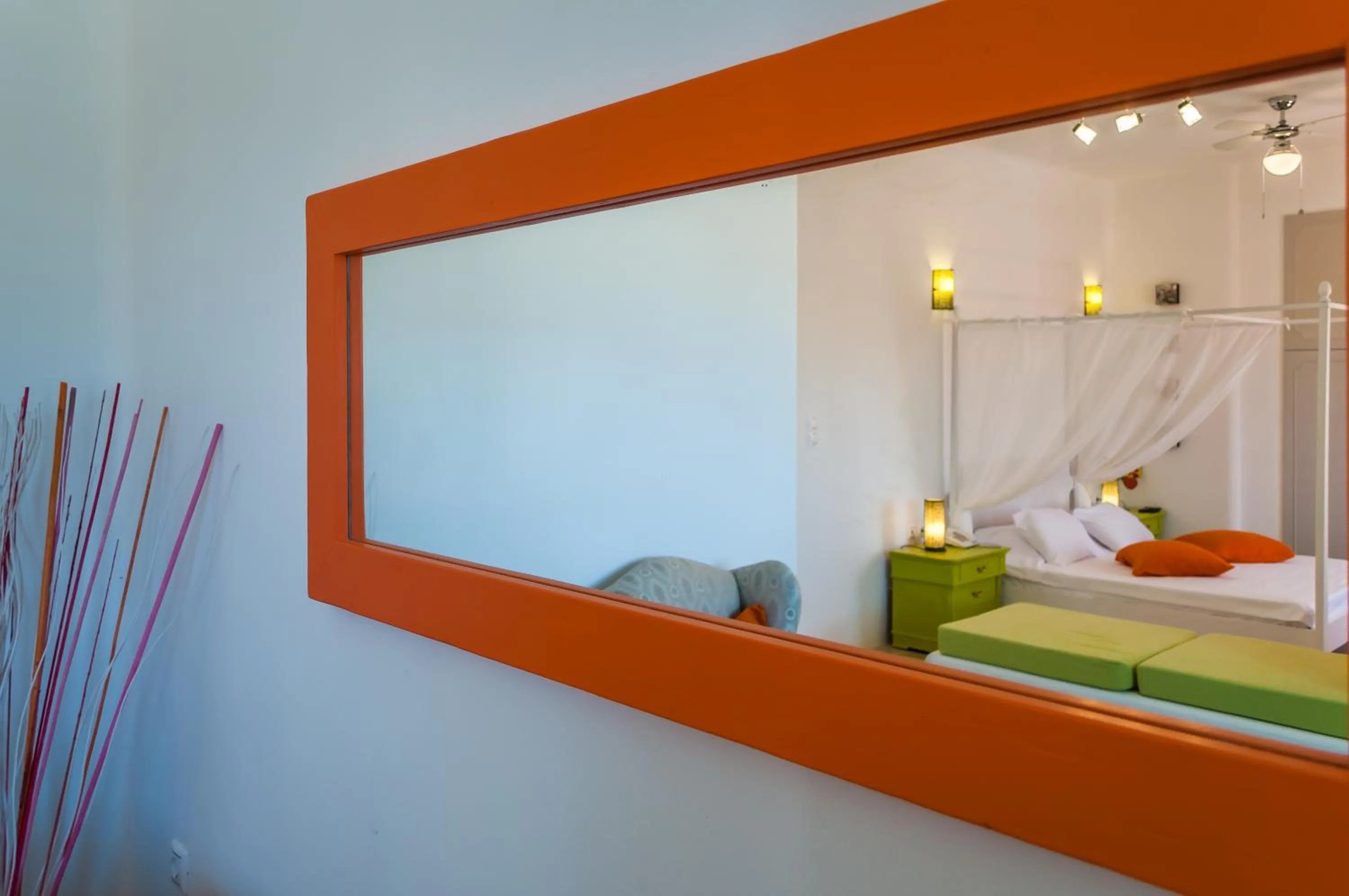 Decorative detail, Bed in Eiriana Luxury Suites