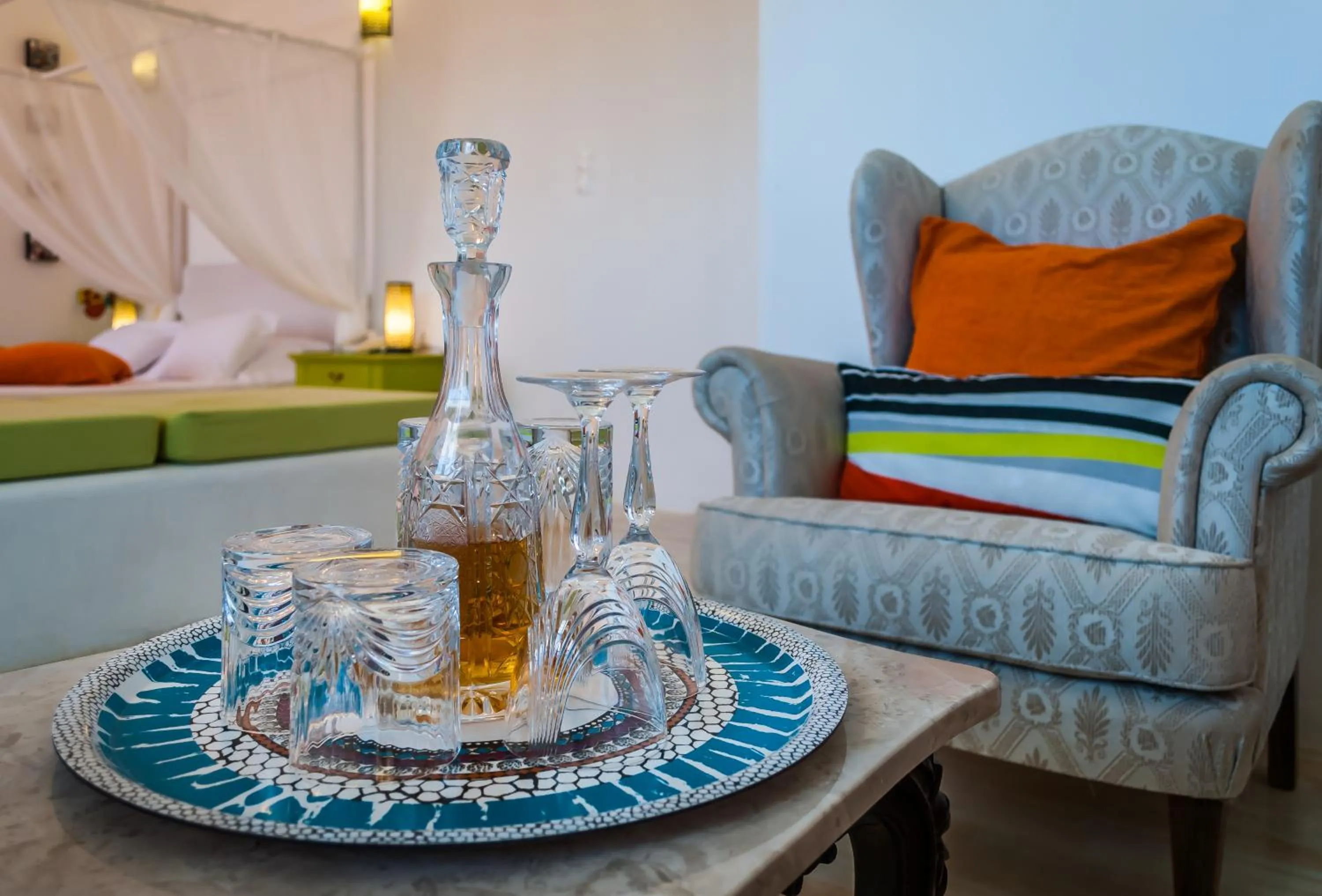 Decorative detail in Eiriana Luxury Suites