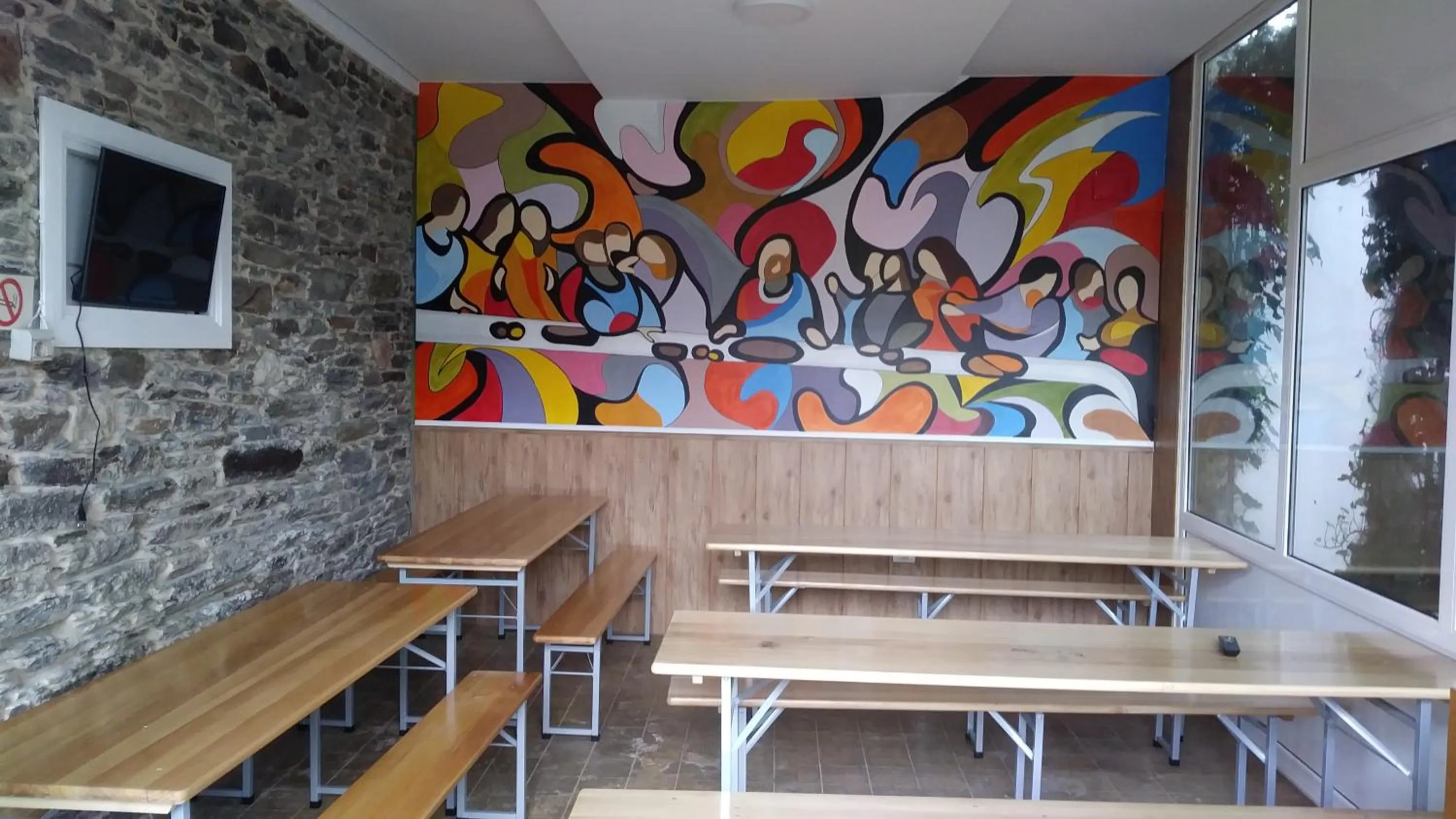 Communal lounge/ TV room in Pension-Albergue Don Alvaro