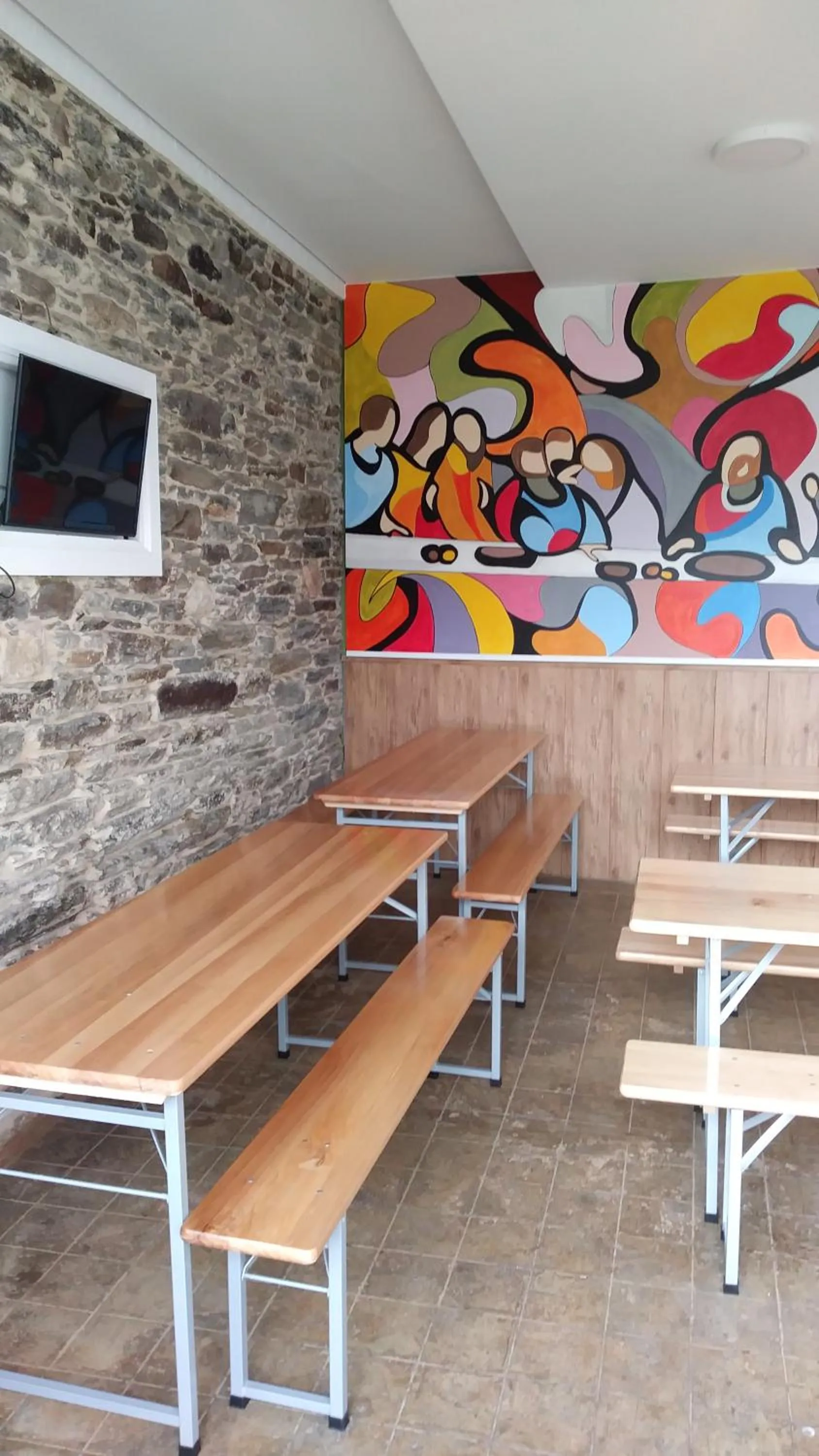 Communal lounge/ TV room in Pension-Albergue Don Alvaro